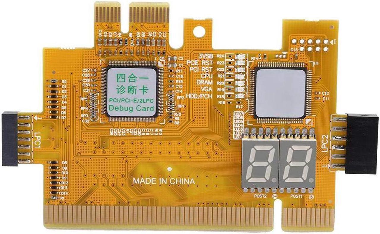 Main image of 4-in-1 Multi-Function PCI-E Desktop Diagnostic Card Motherboard Testing Card PCI 2LPC Analyzer Motherboard 2-Bit Debug Post Test Kit Computer Accessories