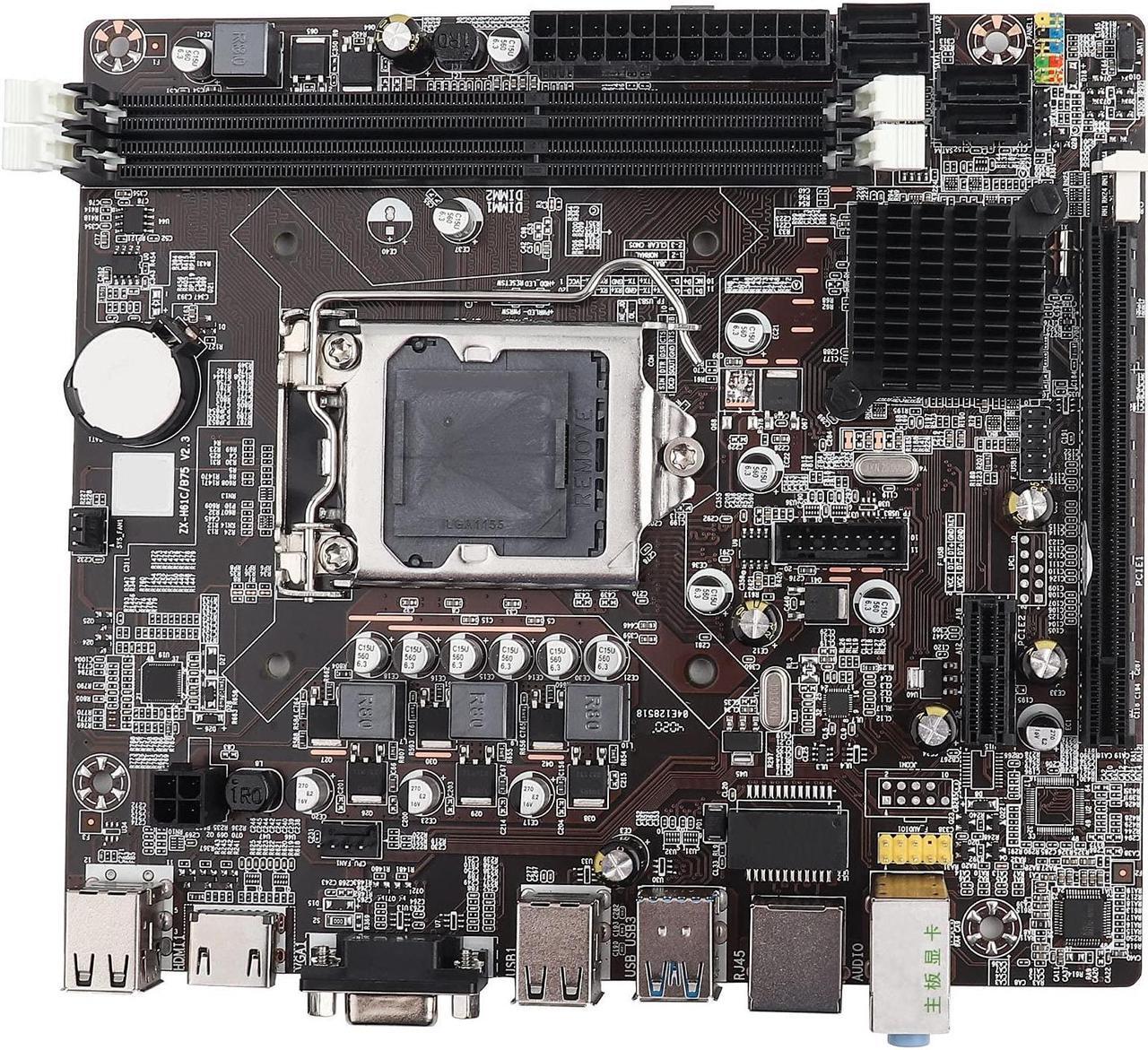 Main image of Motherboard, LGA 1155 USB3.0 DDR3 Memory Desktop Computer Motherboard SATA Mainboard, HD Graphics, for Intel B75