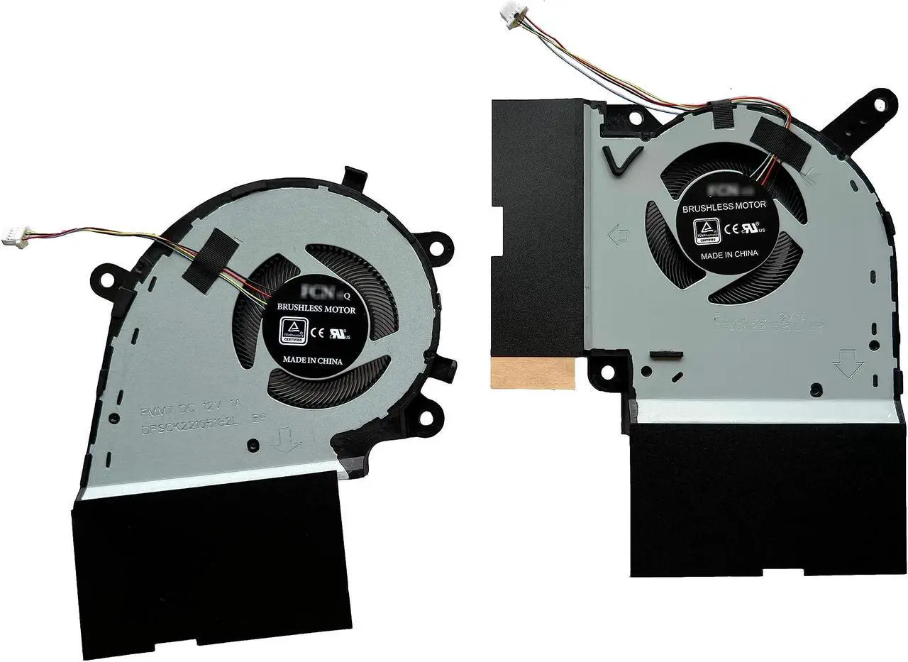 Alt view image 2 of 5 - SYW·pcparts Replacement Cooling Fan Set for Asus Rog Strix G512LWS/G512LW/G512LU/G512LI/G512LH - 12V 1A Dual CPU + GPU Fans