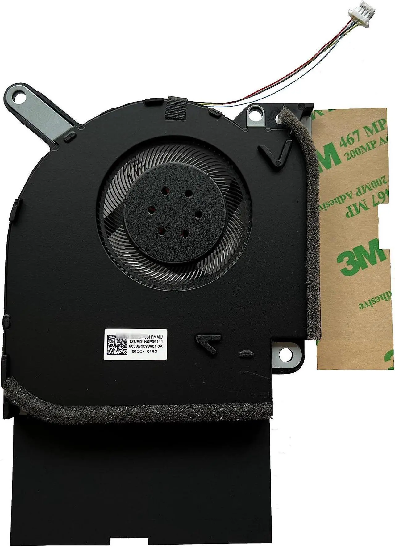 Alt view image 3 of 5 - SYW·pcparts Replacement Cooling Fan Set for Asus Rog Strix G512LWS/G512LW/G512LU/G512LI/G512LH - 12V 1A Dual CPU + GPU Fans