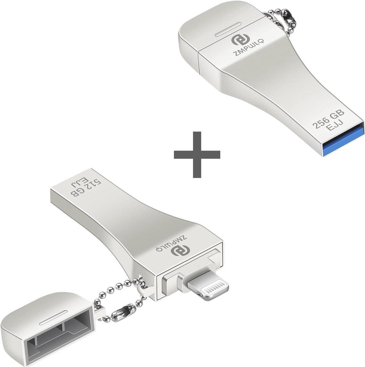 Main image of PL ZMPWLQ iPhone-Photo-Stick 256GB+512GB iOS MFi iPhone-Thumb-Drive External-iPhone-Storage USB-Flash-Drive-for-iPhone Backup Storage iPad Photo Storage Device Memory Stick for iPhone iPad PC