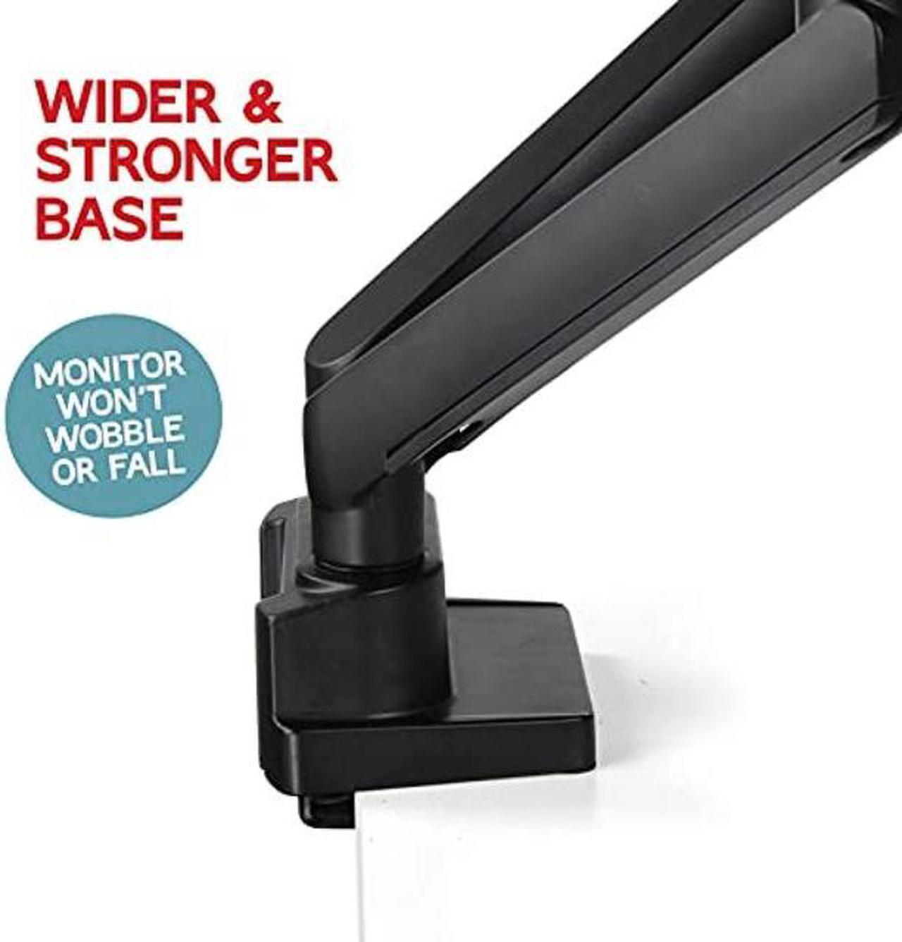 Alt view image 3 of 5 - Dual Monitor Arm, Dual Monitor Mount, Dual Monitor Desk Mount up to 32 Inch Computer Screens, Dual Monitor Stand VESA Mount, Monitor Mount & Monitor Arms for 2 Monitors, Computer Monitor Arms in Black