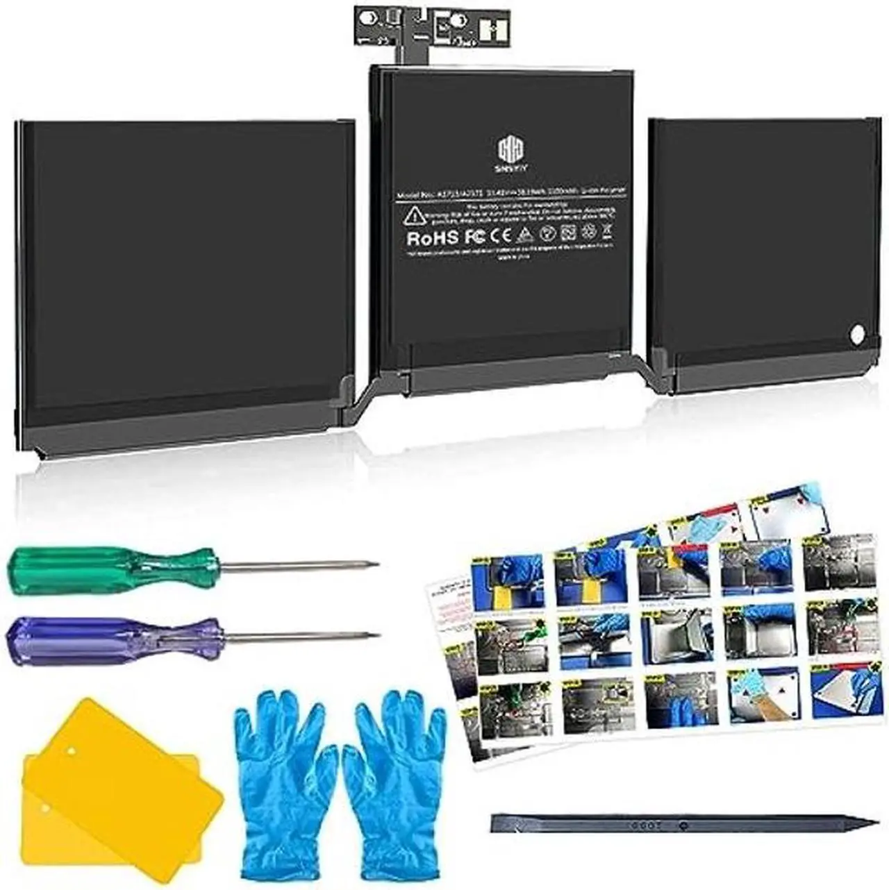 Main image of MacBook Pro A1708 Battery A1713 for MacBook Pro 13 Inch A1708 Late 2016 Mid 2017 (EMC 2978 3164), A2171 Laptop Replacement Battery for MacBook Pro 13 Inch A2159 (2019) A2289 (2020) A2338 (2020)