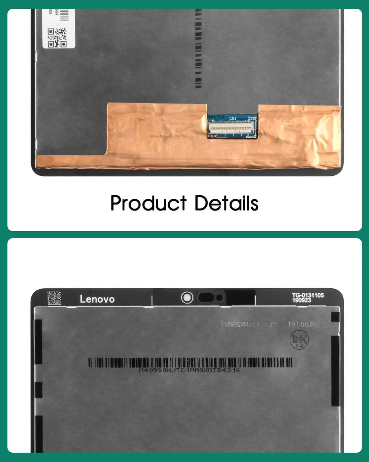 Alt view image 2 of 5 - Screen Replacement for Lenovo Tab M8 (Model: TB-8505F) 8 inch LCD Display Touch Digitizer Glass Full Assembly