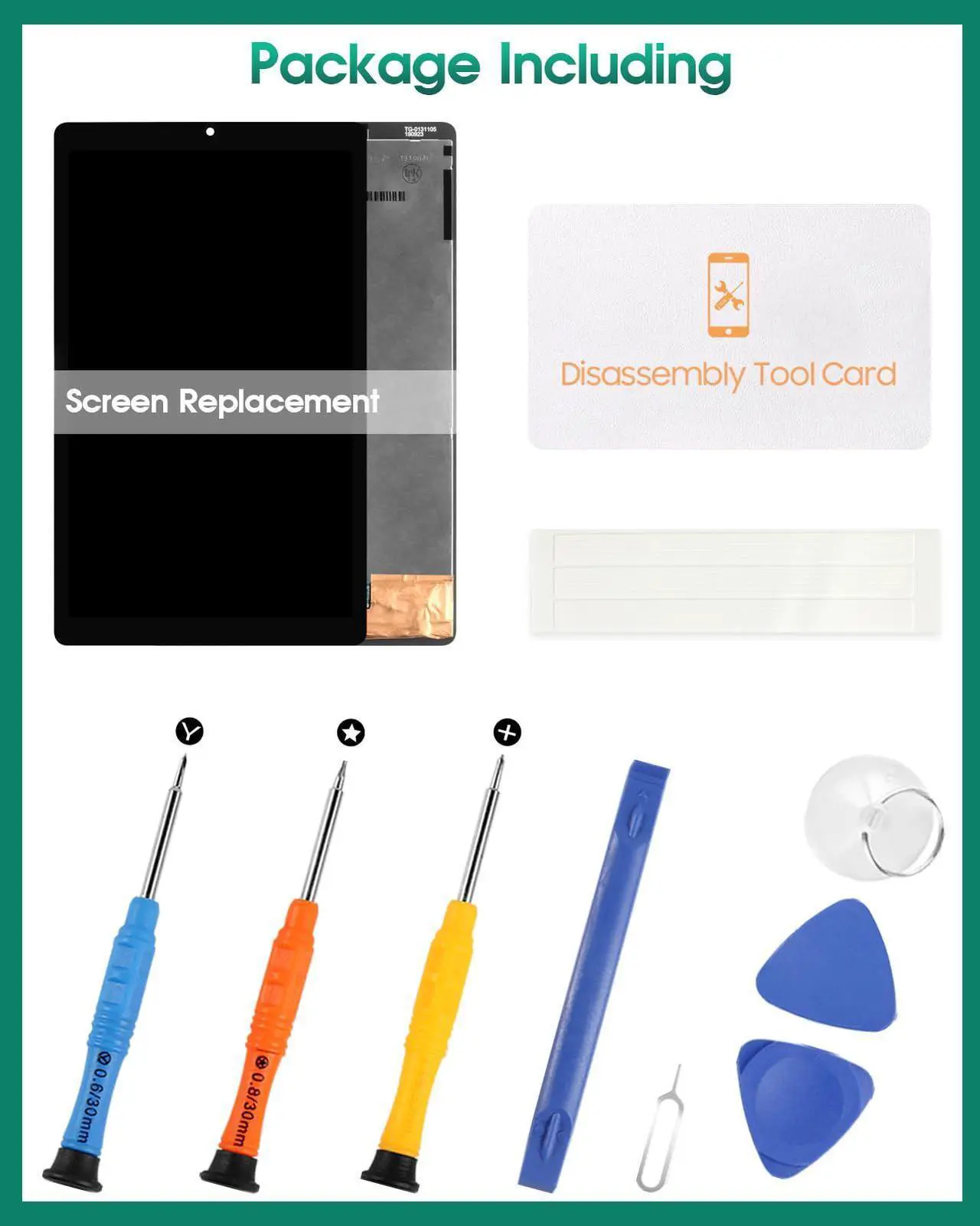 Alt view image 5 of 5 - Screen Replacement for Lenovo Tab M8 (Model: TB-8505F) 8 inch LCD Display Touch Digitizer Glass Full Assembly