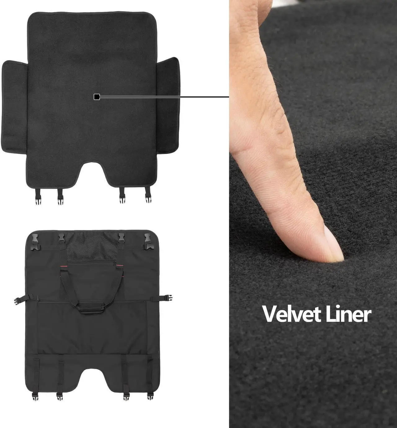 Alt view image 4 of 5 - Trunab Travel Carrying Case for 27" LCD Screens and Monitors, With Padded Velvet Lining, Protective Monitor Bag Compatible With iMac 27" and Accessories, Black (Patented Design)