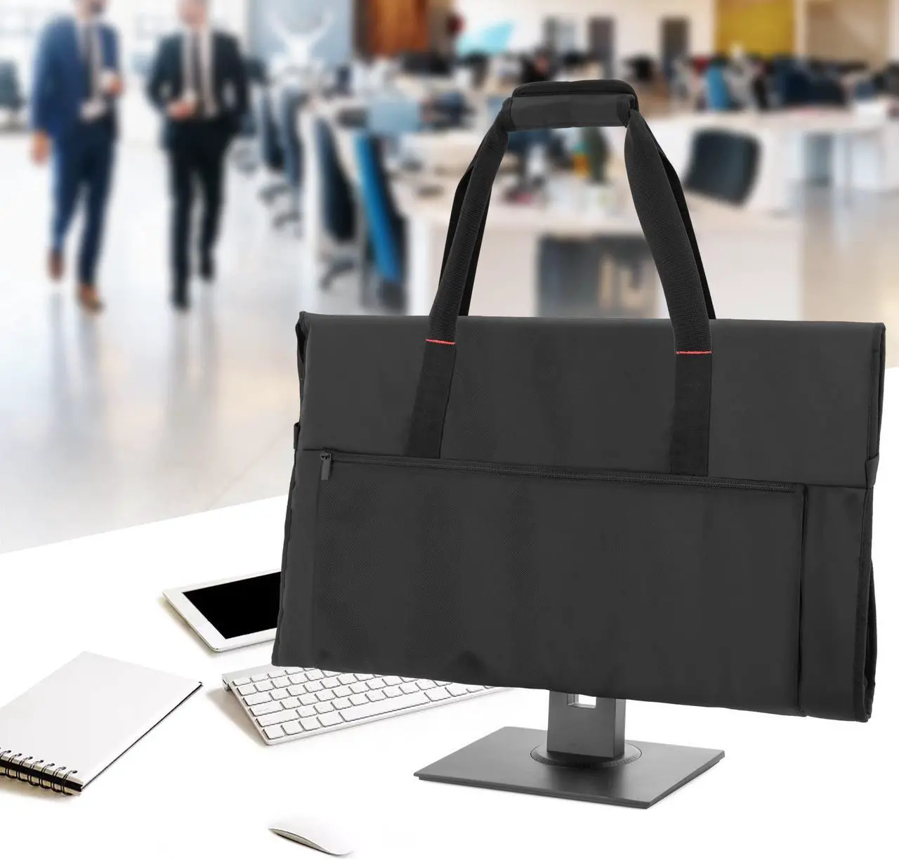 Alt view image 5 of 5 - Trunab Travel Carrying Case for 27" LCD Screens and Monitors, With Padded Velvet Lining, Protective Monitor Bag Compatible With iMac 27" and Accessories, Black (Patented Design)