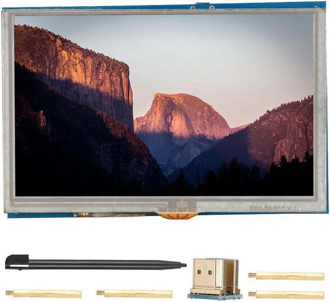 Main image of 5 Inch HDMI LCD Touch Screen 800x480 HD Resolution HD Display for Raspberry PI3 PI2/B+ Monitor,Support Standard HDMI Interface Input