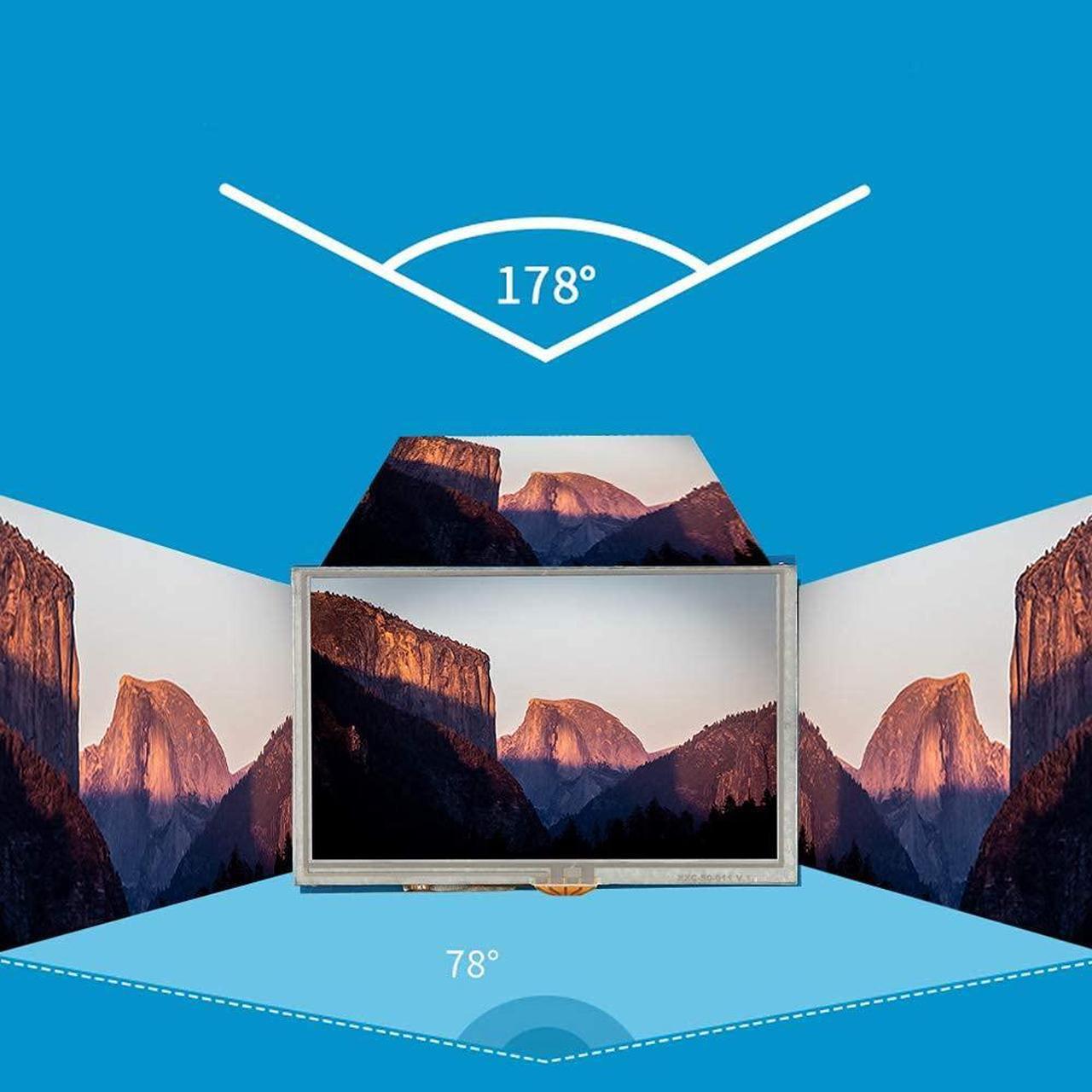 Alt view image 5 of 5 - 5 Inch HDMI LCD Touch Screen 800x480 HD Resolution HD Display for Raspberry PI3 PI2/B+ Monitor,Support Standard HDMI Interface Input