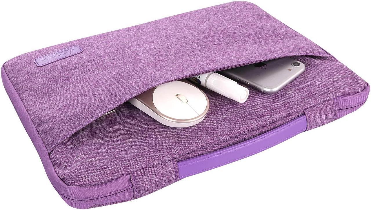 Alt view image 5 of 5 - iCasso Compatible with MacBook Air 13 inch Case 2020 2019 2018 Release A2337 M1 A2179 A1932, Plastic Hard Case Shell, Sleeve Bag, Screen Protector, Keyboard Cover and Dust Plug (Gradient Purple)