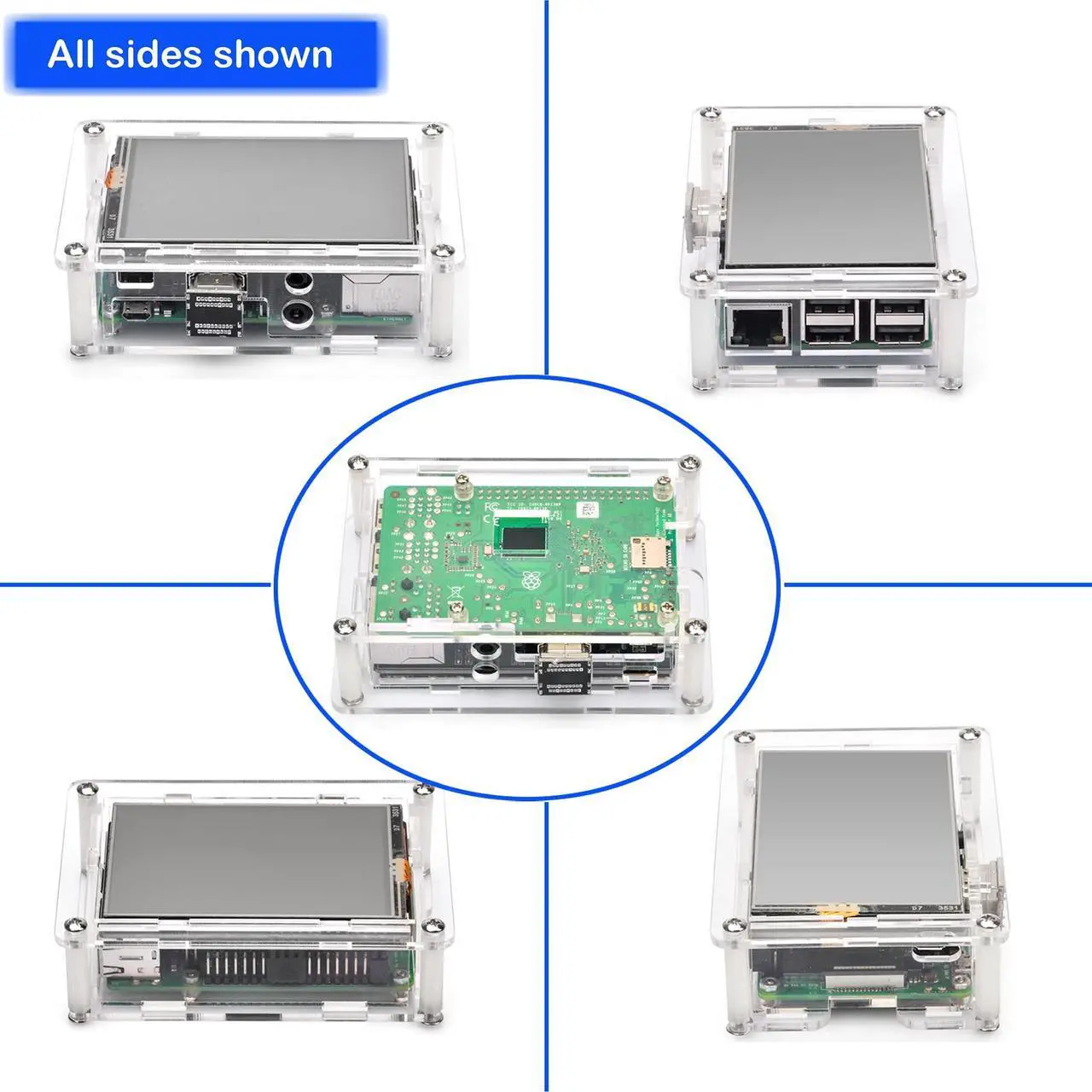 Alt view image 3 of 5 - OSOYOO 3.5inch Touch Screen LCD Display HDMI Monitor for RPI with Stylus Pen and Protective Case Support Raspberry Pi 4 2GB / 4GB / 8GB 2 3 Model B B+