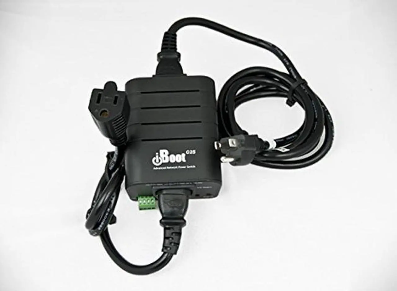 Alt view image 3 of 5 - Dataprobe iBoot-G2S Web Power Switch  Web & Cloud Control, Single Outlet, NEMA 5-15 Circuit for Managed & Automatic Reboot with Integrated 2-Port 10/100 Network Switch