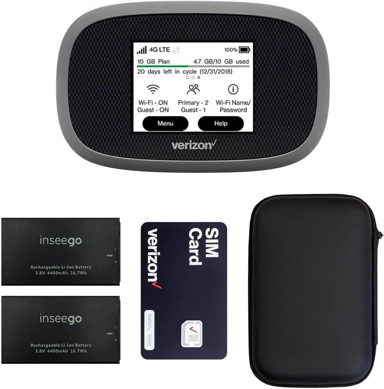 Main image of Verizon Jetpack Inseego WiFi 4G LTE MiFi 8800L | LTE Cat18 LTE Up to 1 Gbps | EVDO-LINK Bundle for Mobile Hotspot | Verizon sim Card Included (Need to Buy Your own Data Plan)