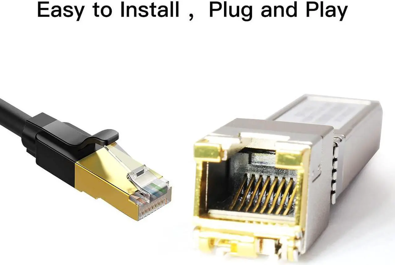 Alt view image 5 of 5 - 2PACK 1.25/2.5/5/10G SFP+ RJ45 Copper Module - Up to 30m with CAT.6a/7 Compatibility for Cisco, Ubiquiti, Netgear, D-Link, Supermicro, TP-Link, Mikrotik, Unifi and More, SFP 10GBase-T Transceiver