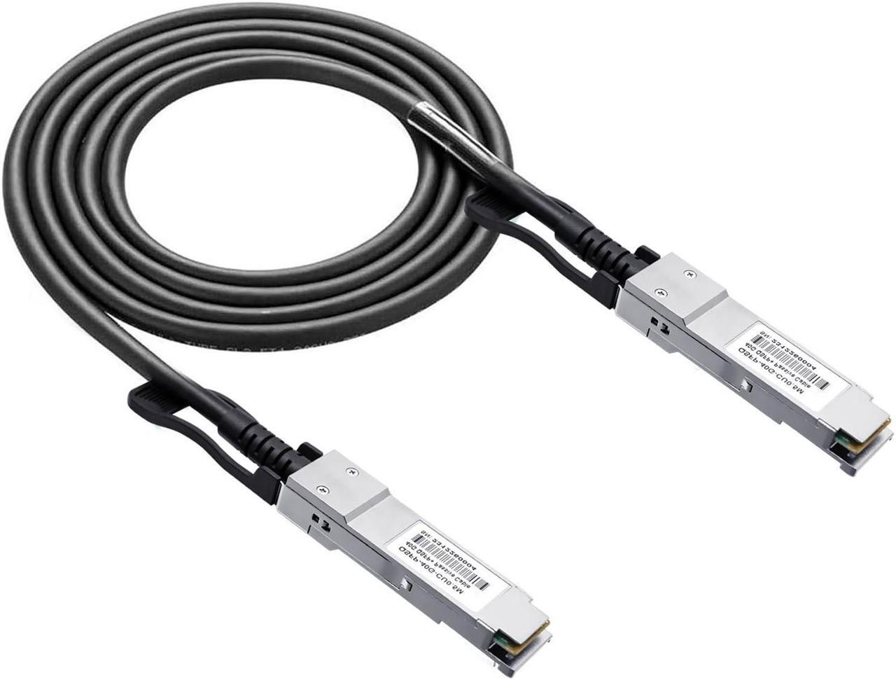 Main image of SFP+ DAC Twinax Cable - SFP Patch Cable,40GBASE-CU Passive Direct Attach Copper SFP Cable for Cisco SFP-H10GB-CU2M,Ubiquiti UniFi UC-DAC-SFP+,Meraki,Fortinet,D-Link,3-Meter(10ft)