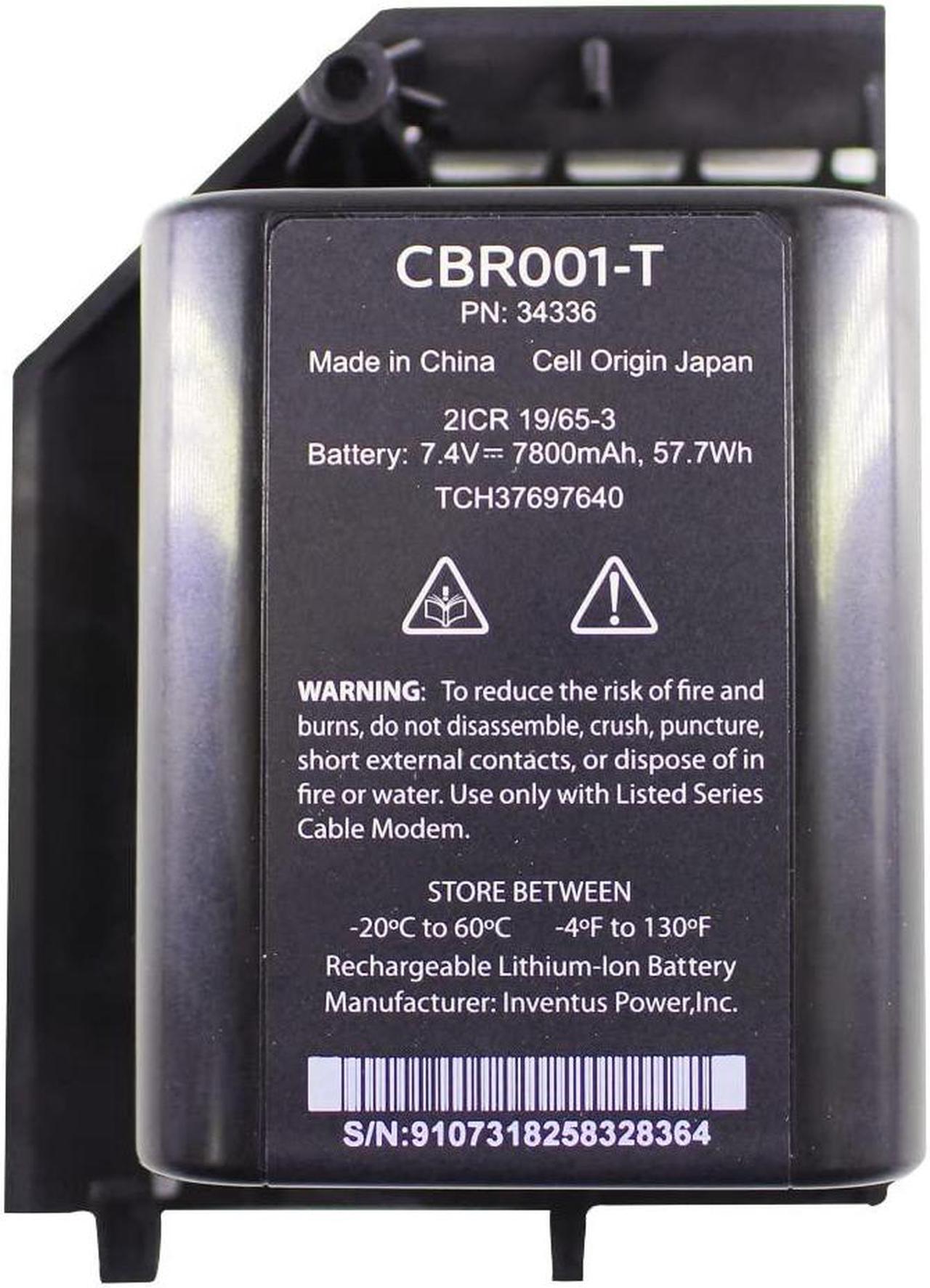 Alt view image 3 of 5 - PULADU New CBR001-T for Comcast xfinity Power Cable Modem Battery 7.4V 7800mAh PN:34336 Inventus TCH37697640