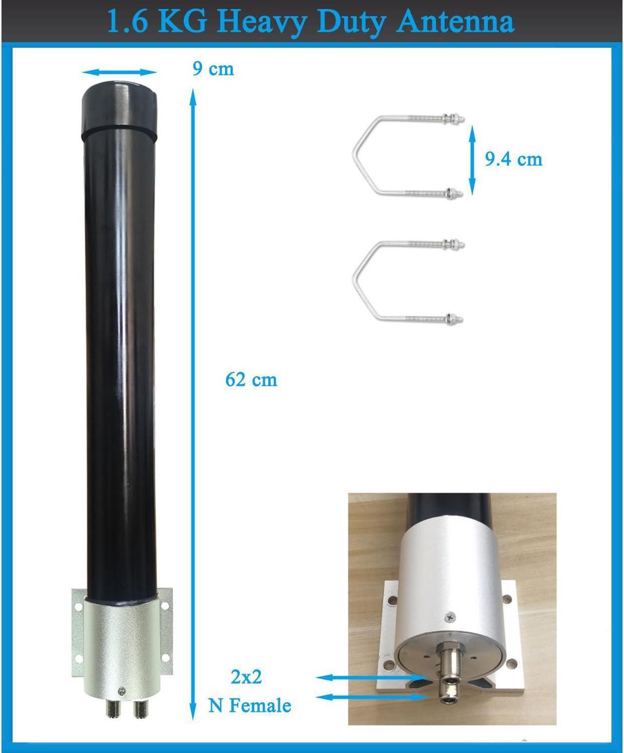 Alt view image 3 of 5 - 2x2 MIMO 5G External Antenna T-mobile Outdoor Omni Directional 4G LTE Antennas for N71 Verizon AT&T All US Canadian Carrier with TS-9 SMA Cable