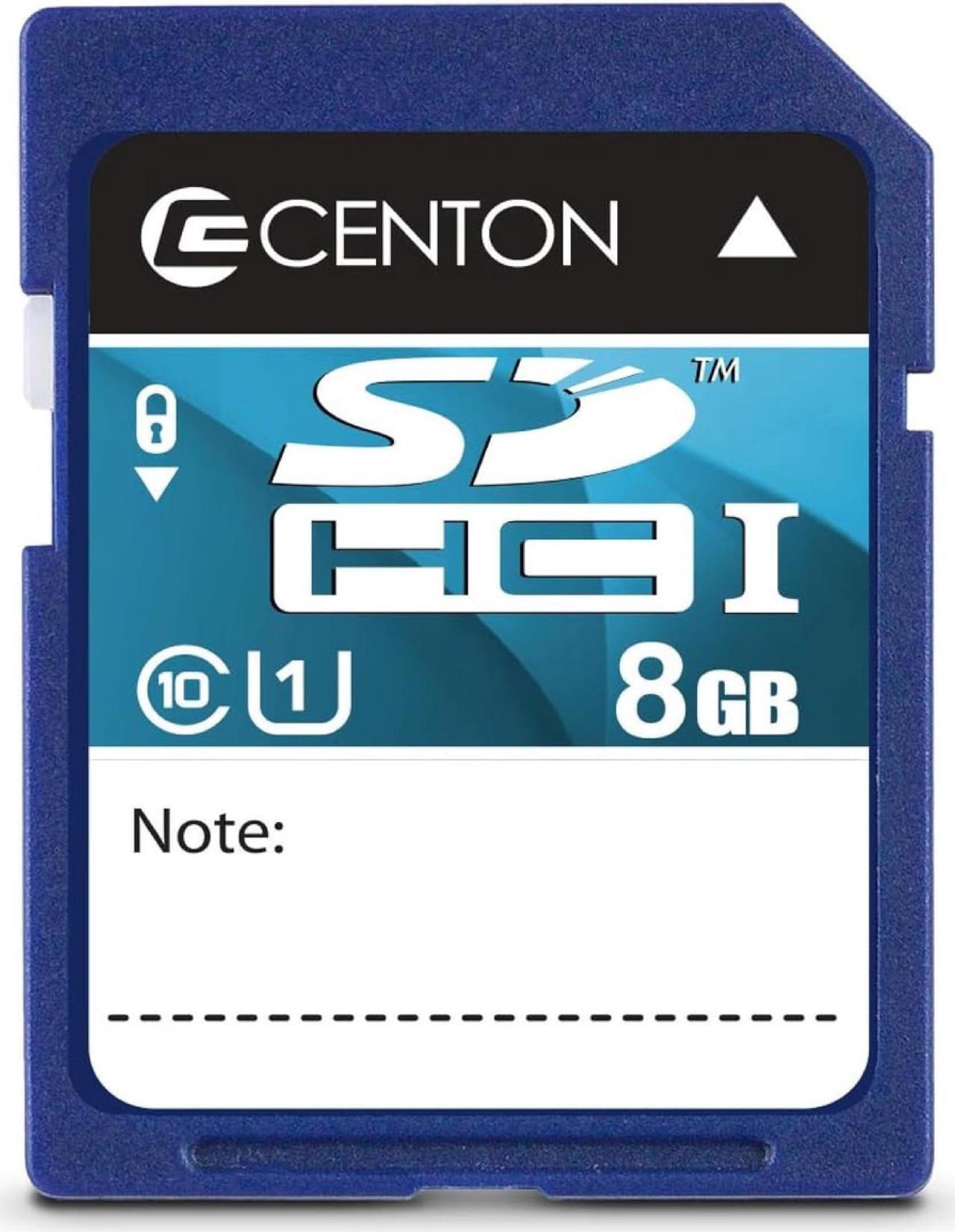 Main image of Centon Electronics MP Essential SDHC Card, Ultimate Memory Card for Phones, Tablets, Cameras, and More, UHS1, 8GB, 5 Bulk Pack