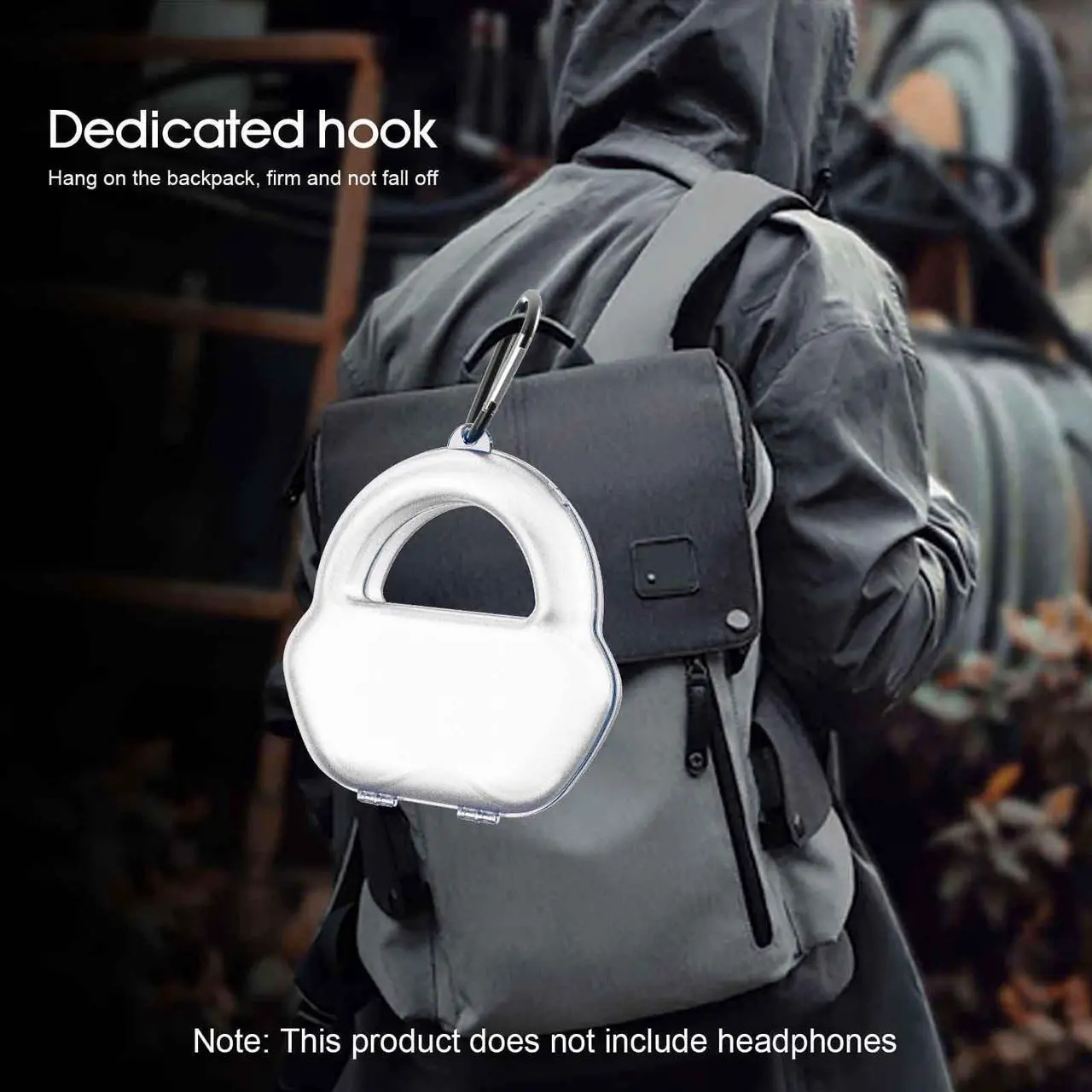 Alt view image 5 of 5 - SUOFEIK Hard Case for AirPods Max - Hard Travel Case with Full Protection for Apple Pro Max Headphones (White)
