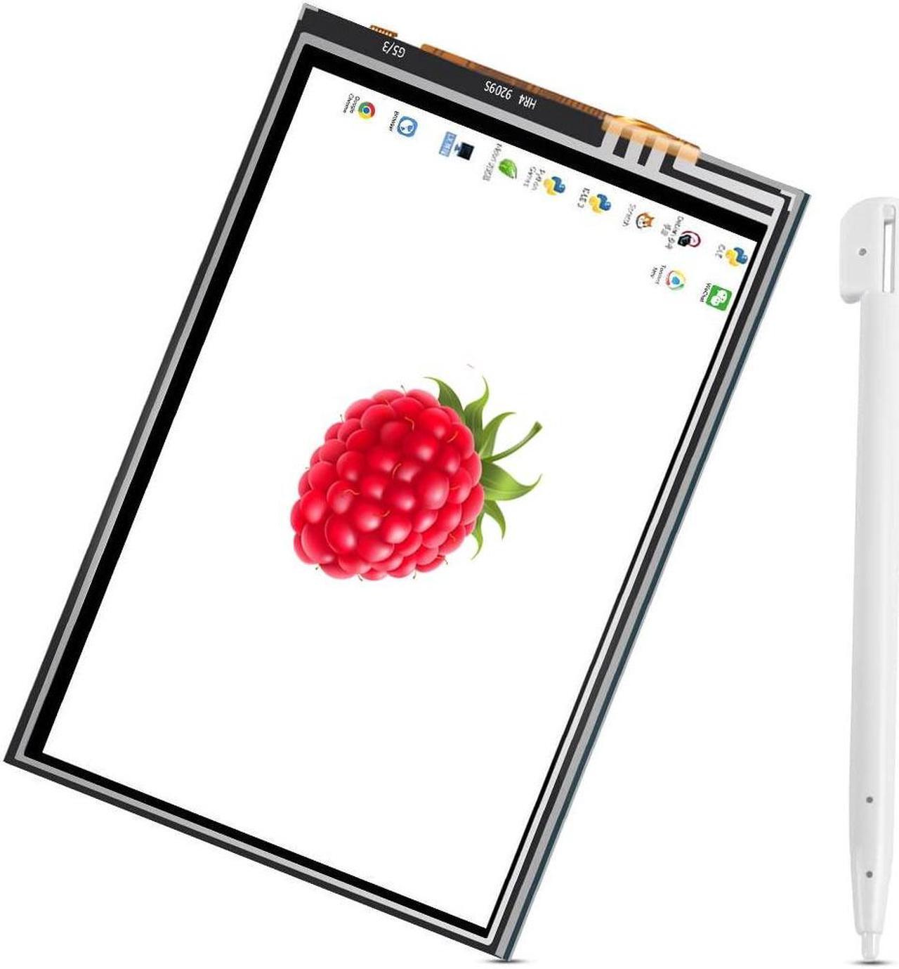 Alt view image 2 of 5 - DORHEA for Raspberry Pi Display 3.5 inch TFT LCD Screen Kit, 3.5'' 480x320 Resolution TFT Touch Screen Moudle with Protective Case Touch Pen Heatsinks for Raspberry Pi 4 3 B+,Pi 3 B, Pi 2, Pi Zero