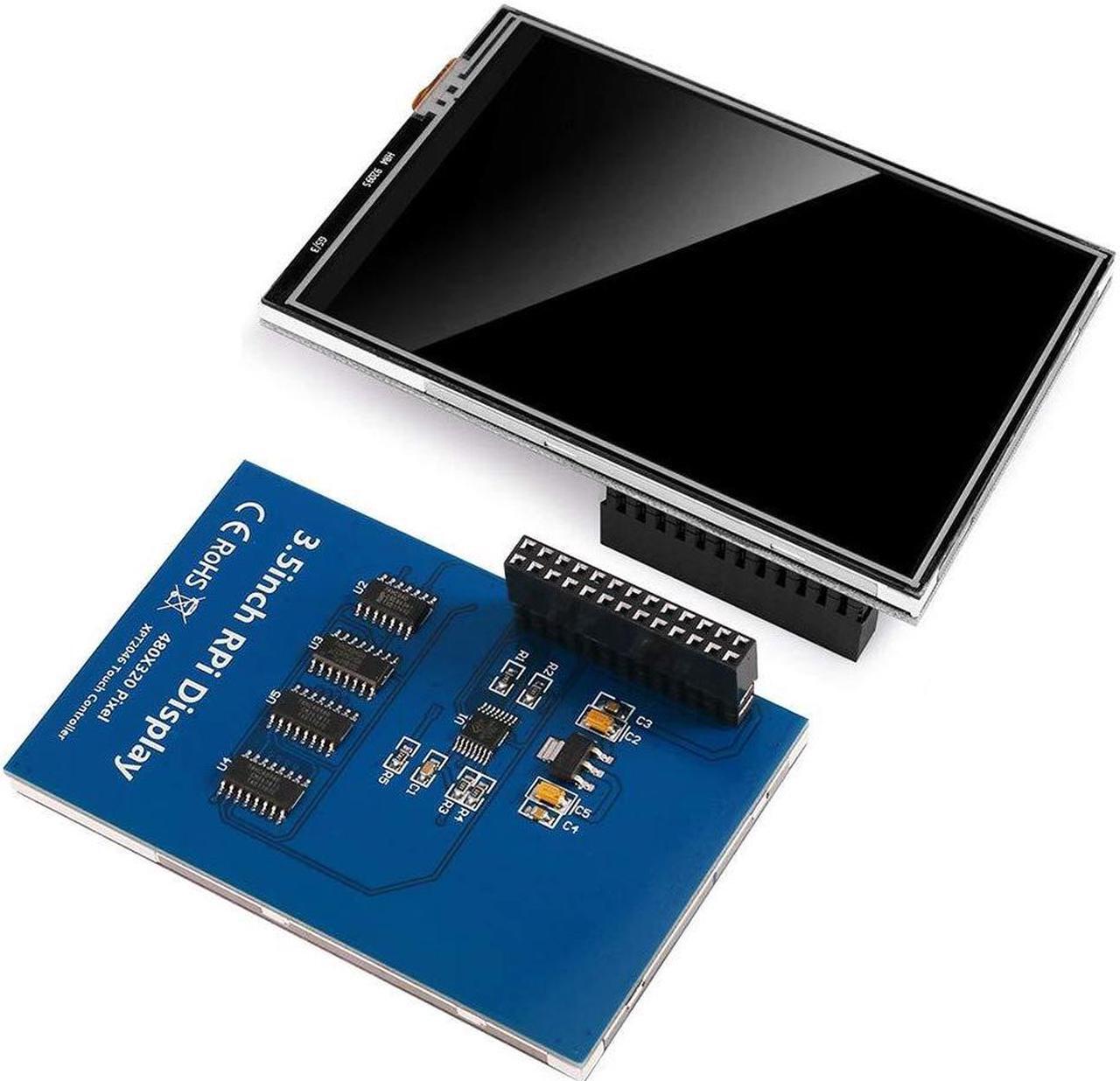 Alt view image 5 of 5 - DORHEA for Raspberry Pi Display 3.5 inch TFT LCD Screen Kit, 3.5'' 480x320 Resolution TFT Touch Screen Moudle with Protective Case Touch Pen Heatsinks for Raspberry Pi 4 3 B+,Pi 3 B, Pi 2, Pi Zero