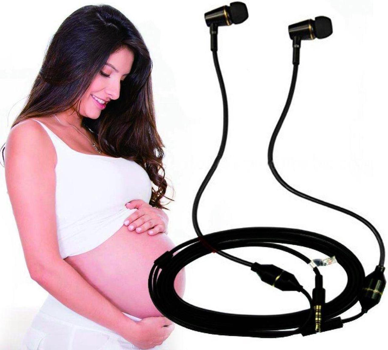 Alt view image 2 of 5 - KINDEN Anti-Radiation Headphones Air Tube Headset Radiation Free Earbuds with Microphone Binaural Acoustic Stereo Alumium Metal Housing Wired in-Ear Handsfree (Black)
