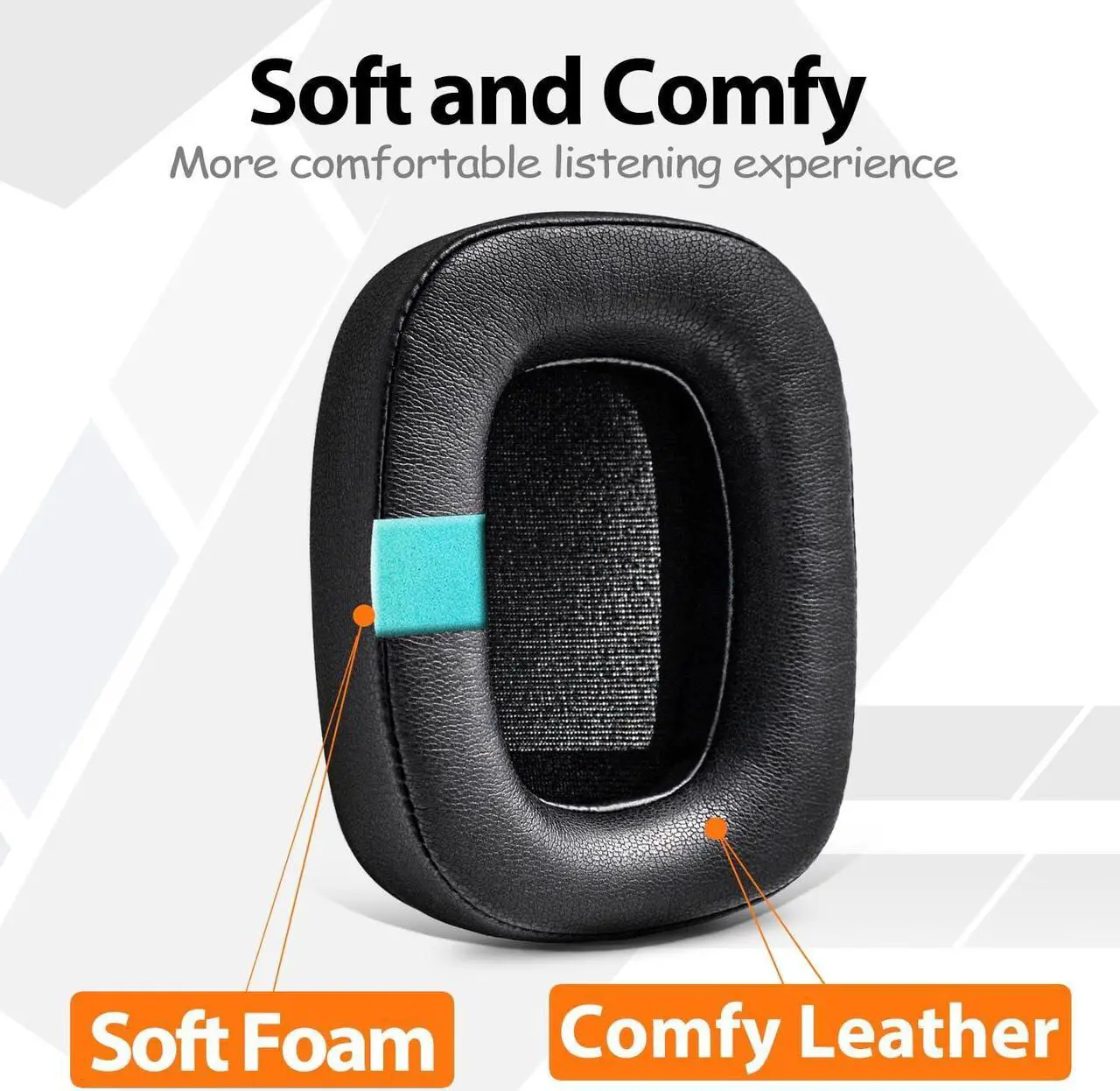 Alt view image 4 of 5 - P7 Ear Pads - TRANSTEK Replacement Ear Cushion Compatible with Bowers & Wilkins P7 Headphone I Not Compatible with PX7 S2 and PX8 (Protein Leather)