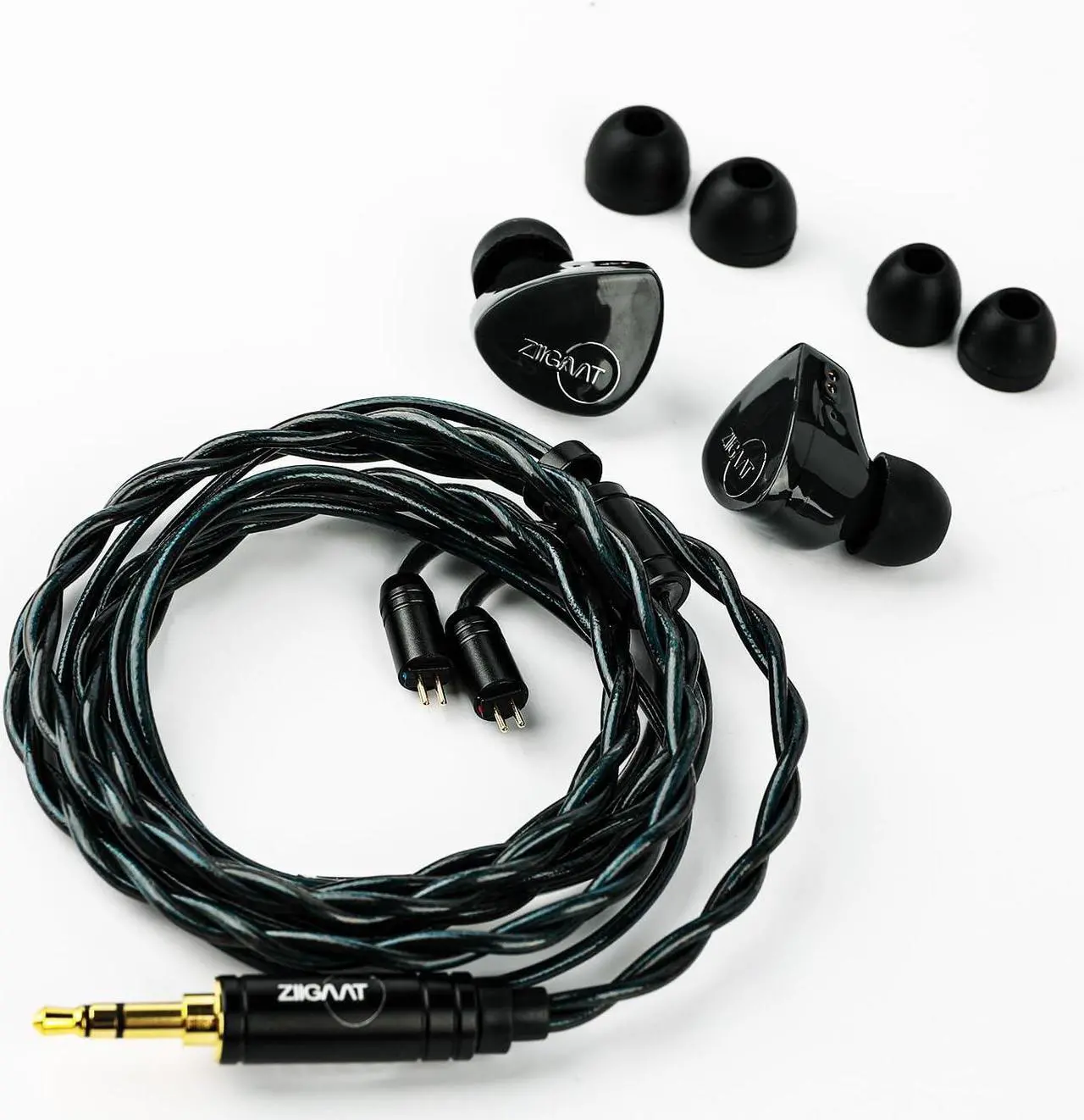 Alt view image 5 of 5 - Linsoul ZiiGaat Cinno 1DD+4BA in Ear Monitor, Hybrid Wired Earbuds, HiFi IEM with Tonal Balance, Ergonomic Fit, Detachable 0.78mm 2Pin IEM Cable (Black)