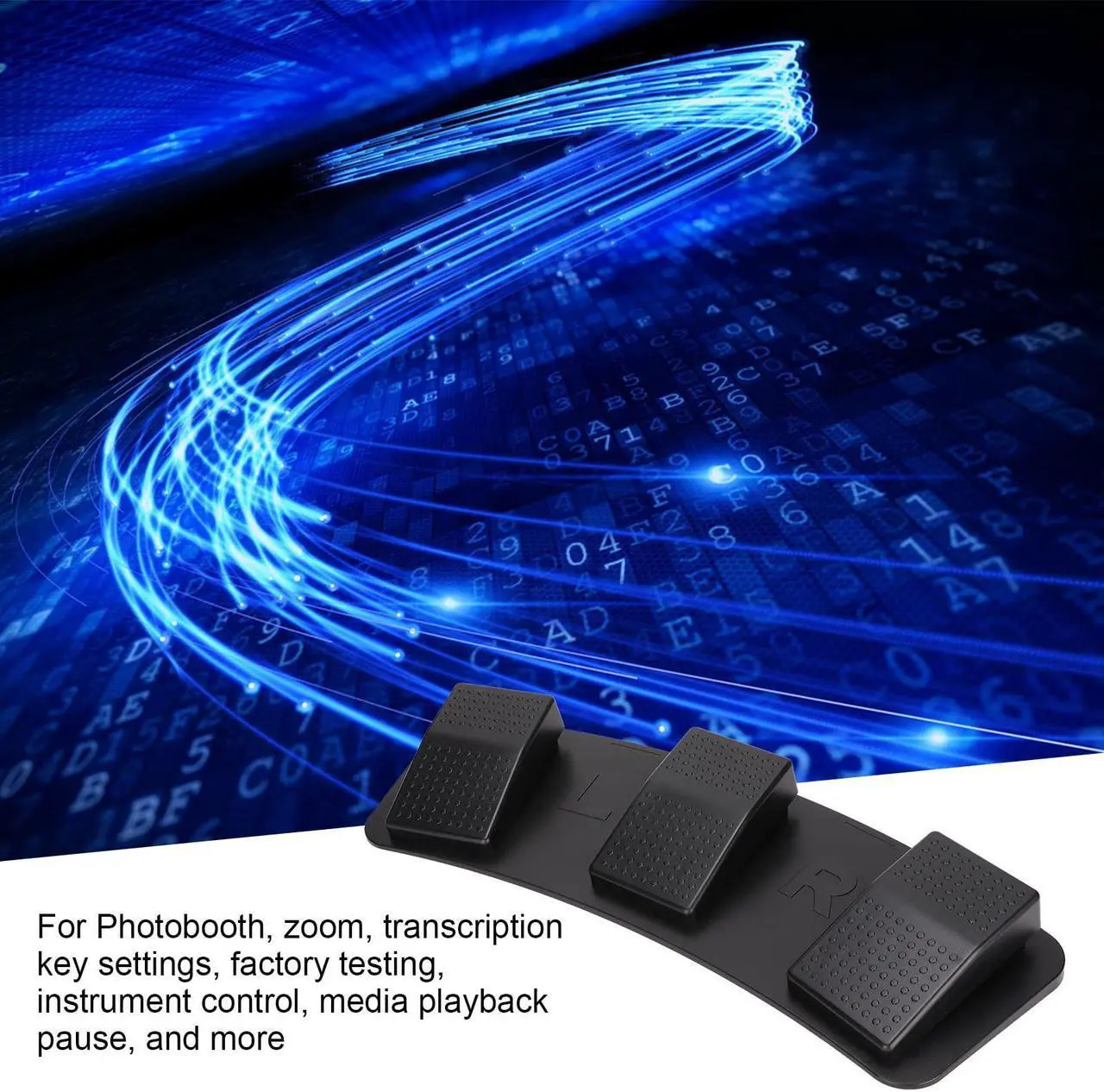 Alt view image 3 of 5 - USB Triple Foot Switch Pedal, PC Triple Foot Switch Programmable Computer computer keyboard Multifunctional Ergonomic Triple USB Foot Pedal,for Video Game Office Equipment((photoelectric switch))