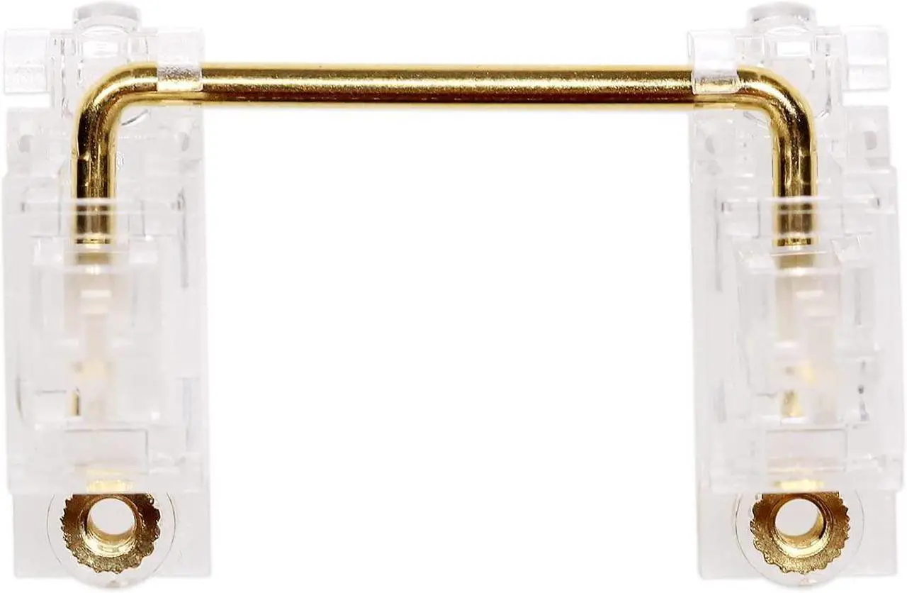 Alt view image 5 of 5 - KPREPUBLIC Everglide V3 Transparent Gold Plated Pcb screw in Stabilizer for Custom Mechanical Keyboard Transparent Black Clear BM60 BM65 (V3 Clear 104 Plus x1)