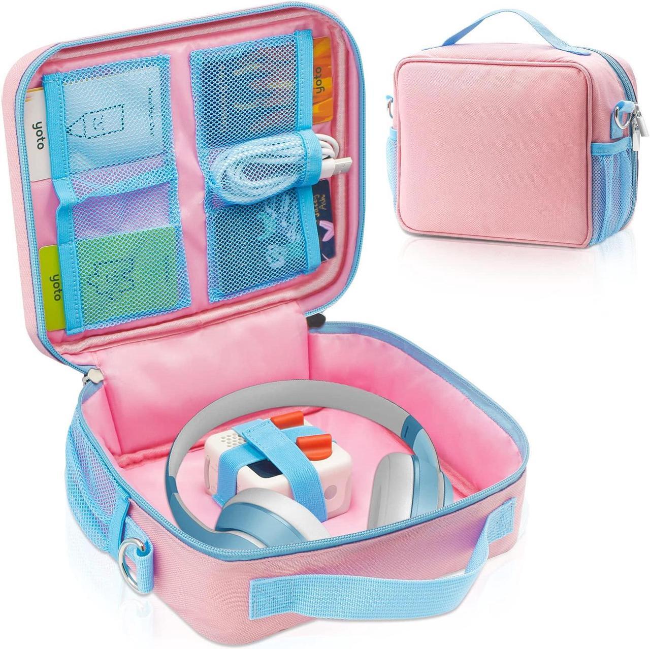 Main image of Portable Carrying Case for YOTO Mini - Travel Case Compatible with Yoto Mini Audio Music Player, Headphone, Cards, Small Storage Bag with Handle and Shoulder Strap, Pink (Case Only)