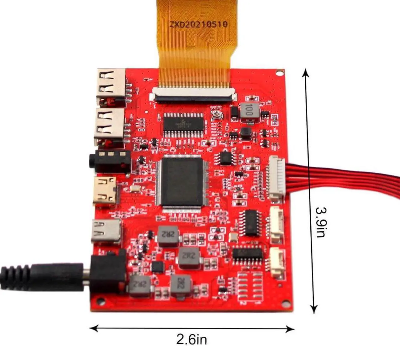 Alt view image 4 of 5 - FanyiTek 7 inch 1024x600 300nit TFT IPS LCD Screen 50 pins and Type C 2USB Mini HDMI Controller Board,for DIY RPI Monitor/Sub Display Using