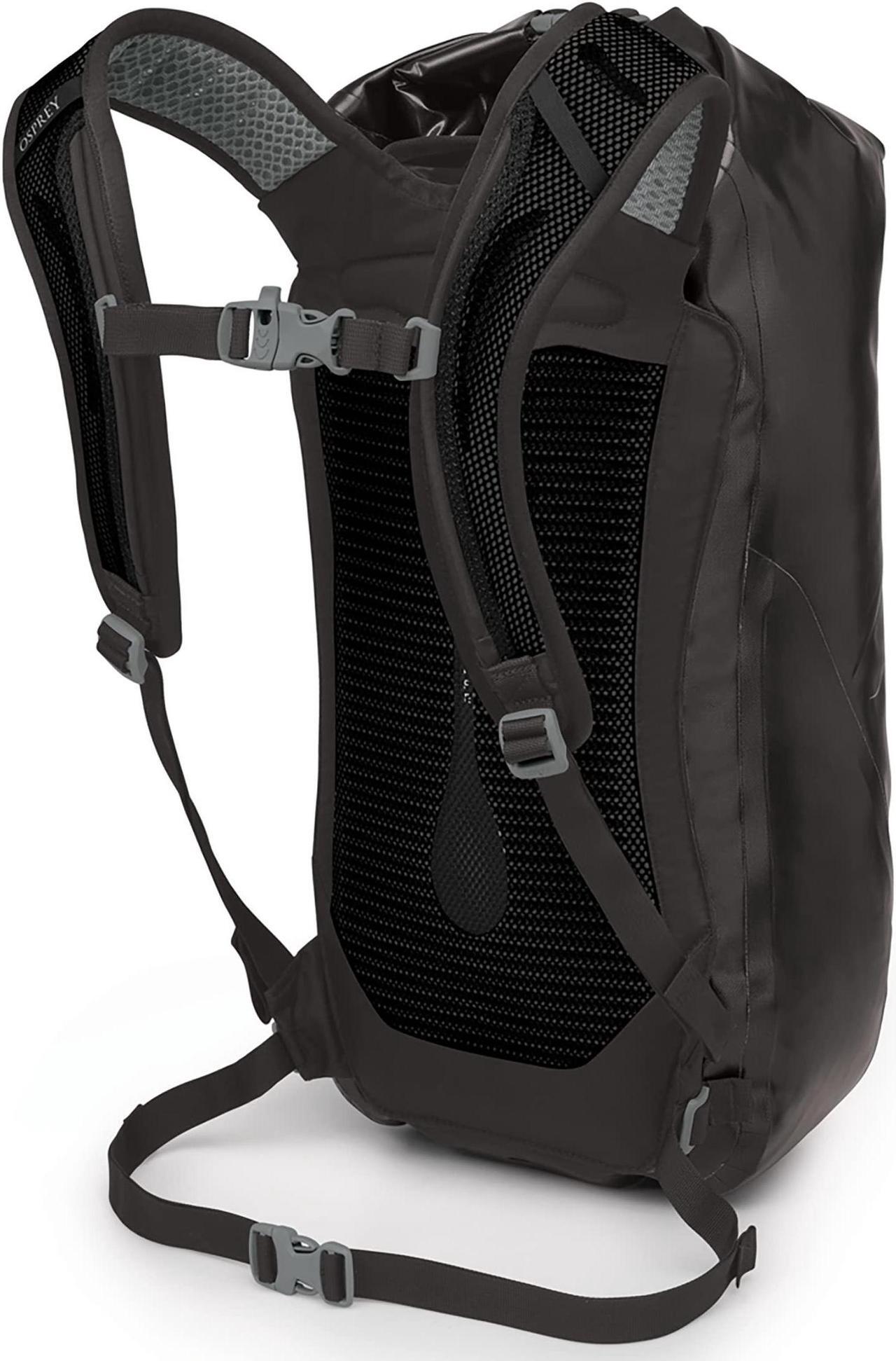Alt view image 3 of 4 - Osprey Transporter 25L Roll Top Waterproof Laptop Backpack, Black