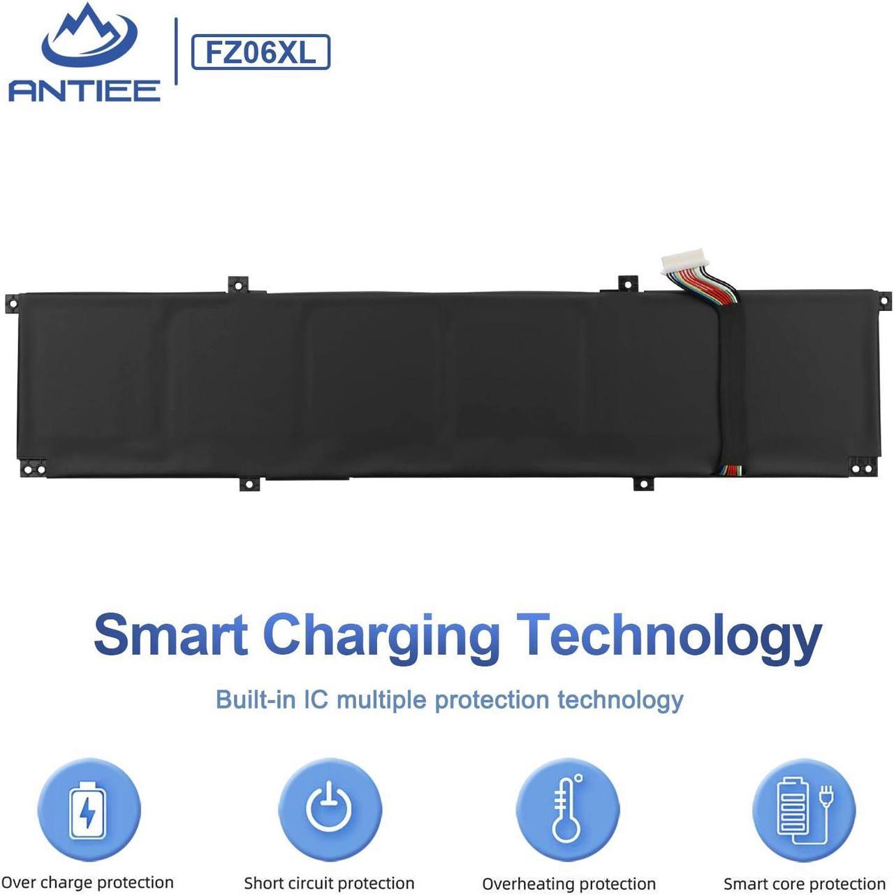 Alt view image 5 of 5 - FZ06XL Laptop Battery Replacement for Hp Spectre x360 2-in-1 Envy 16-h0011TX 16-f0035nr 16-h0006TX 16-h0112nr 16-h0795ng 16-h0018TX 16-f1075ng M47636-2C1 M47636-2D1 M48025-005 FZ06083XL 7167mAh 83Wh