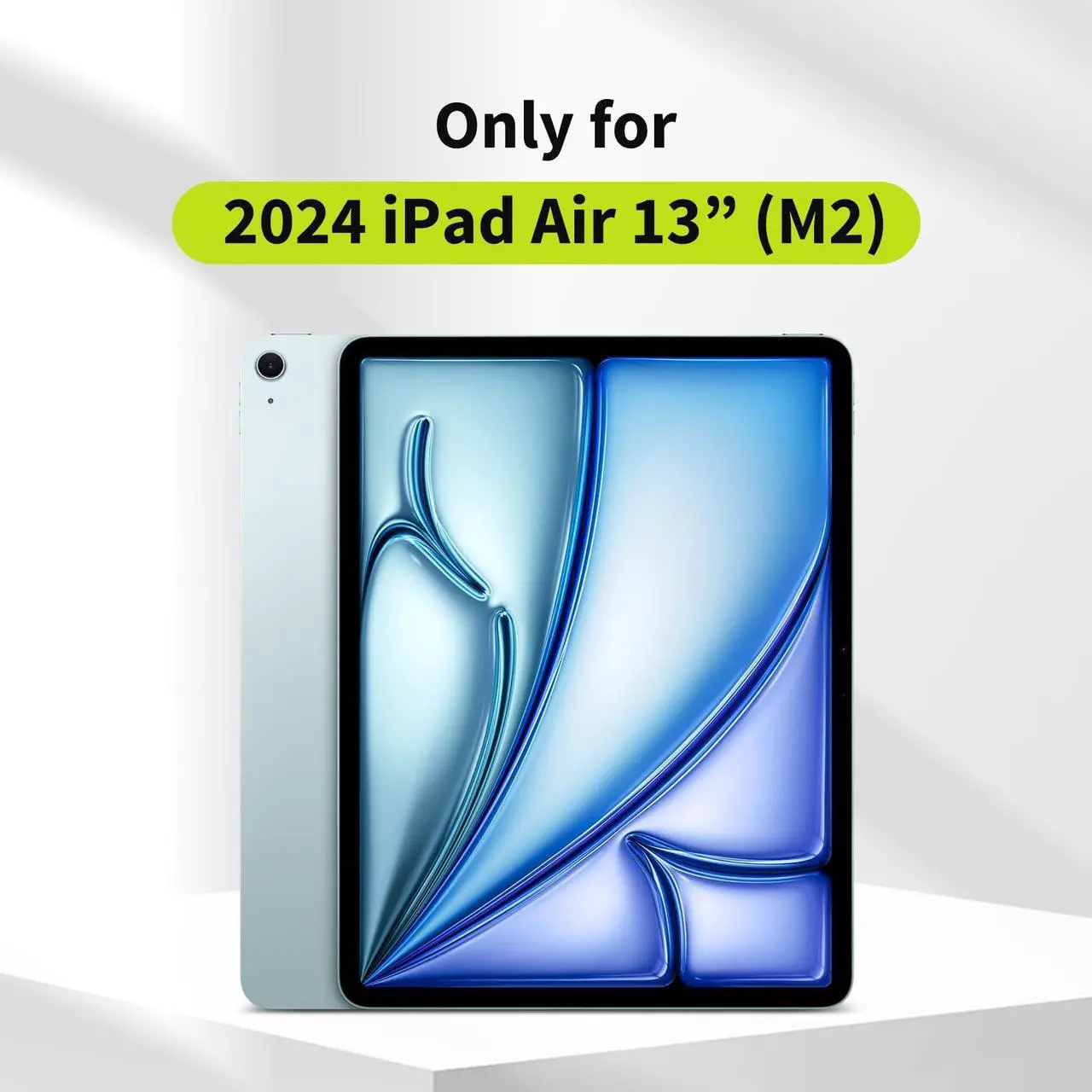 Alt view image 2 of 5 - SwitchEasy CoverBuddy Lite for 2024 iPad Air 13" - Case Compatible with Magic Keyboard for iPad Air (M2), with Apple Pencil Pro Pencil Holder - White