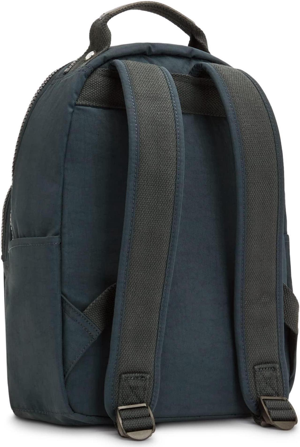 Alt view image 2 of 5 - Kipling Women's Seoul Small Backpack, Durable, Padded Shoulder Straps with Tablet Sleeve, Bag, True Blue Tonal, 10.5''L x 13.75''H x 6.75''D (KI40824DX)