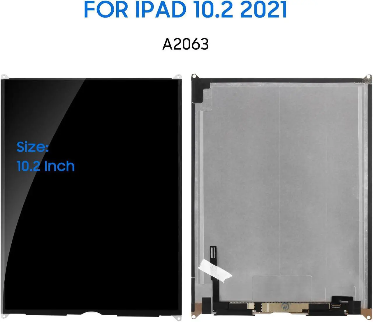 Alt view image 2 of 5 - for iPad 7th Gen Screen Replacement 2020 for iPad 10.2" Screen 8th Gen LCD for iPad 9th LCD Display Repair Kits A2197 A2270 A2603 A2200 2019 2021 (No Touch Digitizer)