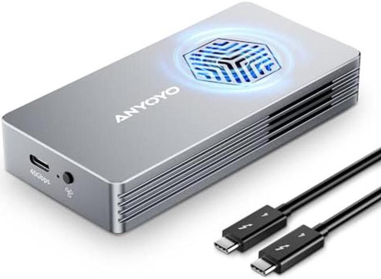 Main image of 40Gbps M.2 NVMe SSD Enclosure with Fan USB4 M.2 NVMe Enclosure for PCIe 2280 M-Key (B+M Key), USB C Enclosure Compatible for Thunderbolt 3/4, Aluminum Alloy Enclosure, up to 2700 MB/s