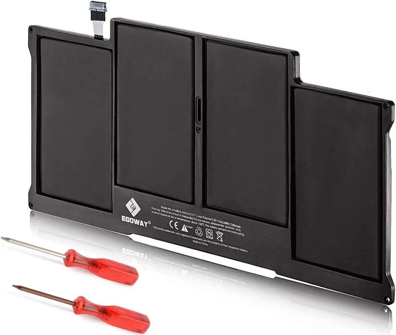 Main image of Egoway A1466 A1369 MacBook Air 13 inch Battery, for A1466 (Mid 2012/2013, Early 2014/2015, 2017), A1369 (Late 2010, Mid 2011), fits A1405 A1377 A1496, EMC 3178 2925 2632 2469 2392 2559