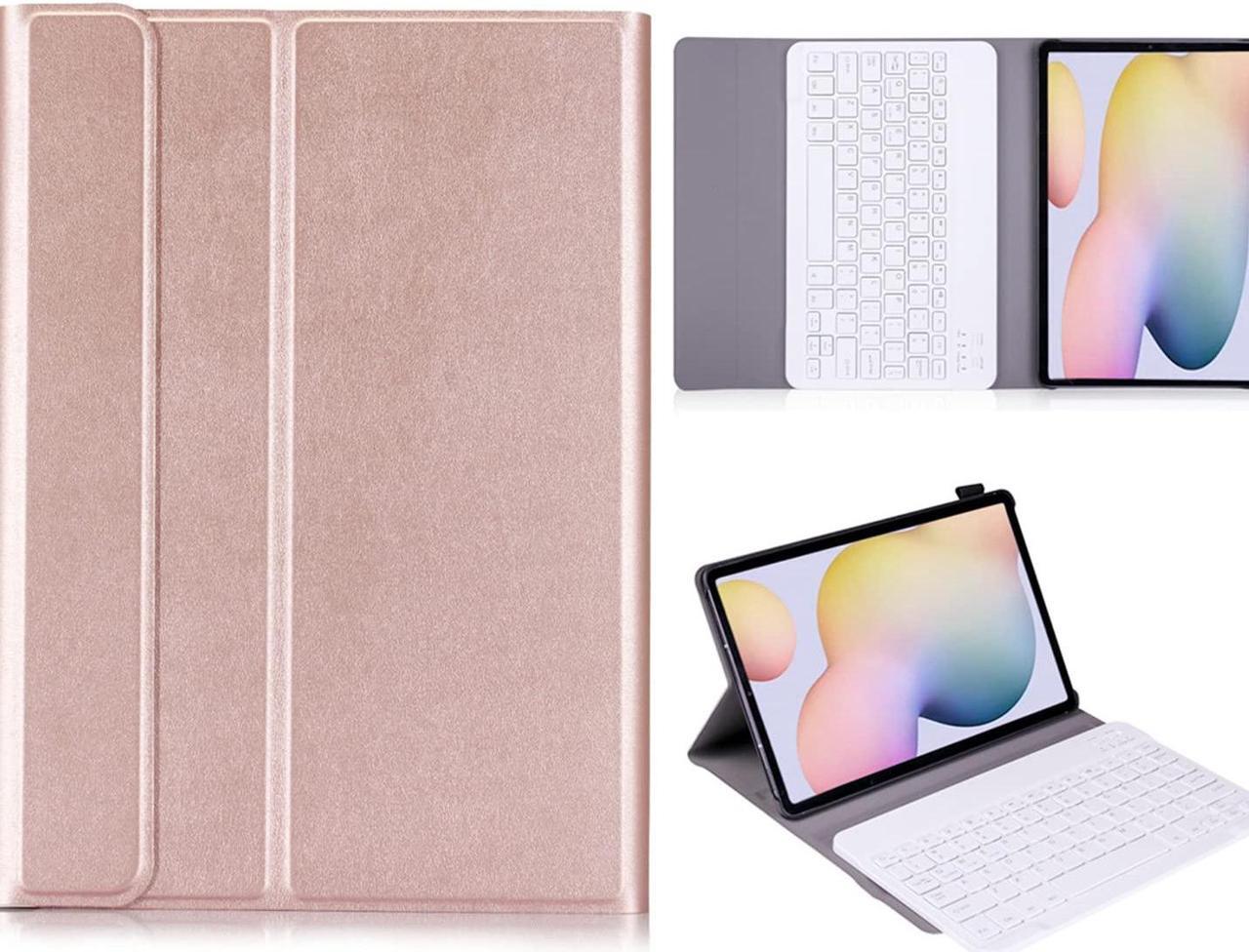 Alt view image 3 of 5 - Backlight Keyboard Case for Samsung Galaxy Tab S6 10.5 2019,Slim Stand Cover Lightweight Case with Magnetically Detachable Wireless Keyboard for Galaxy Tab S6 10.5 SM-T860/T86 (Rose Golden)