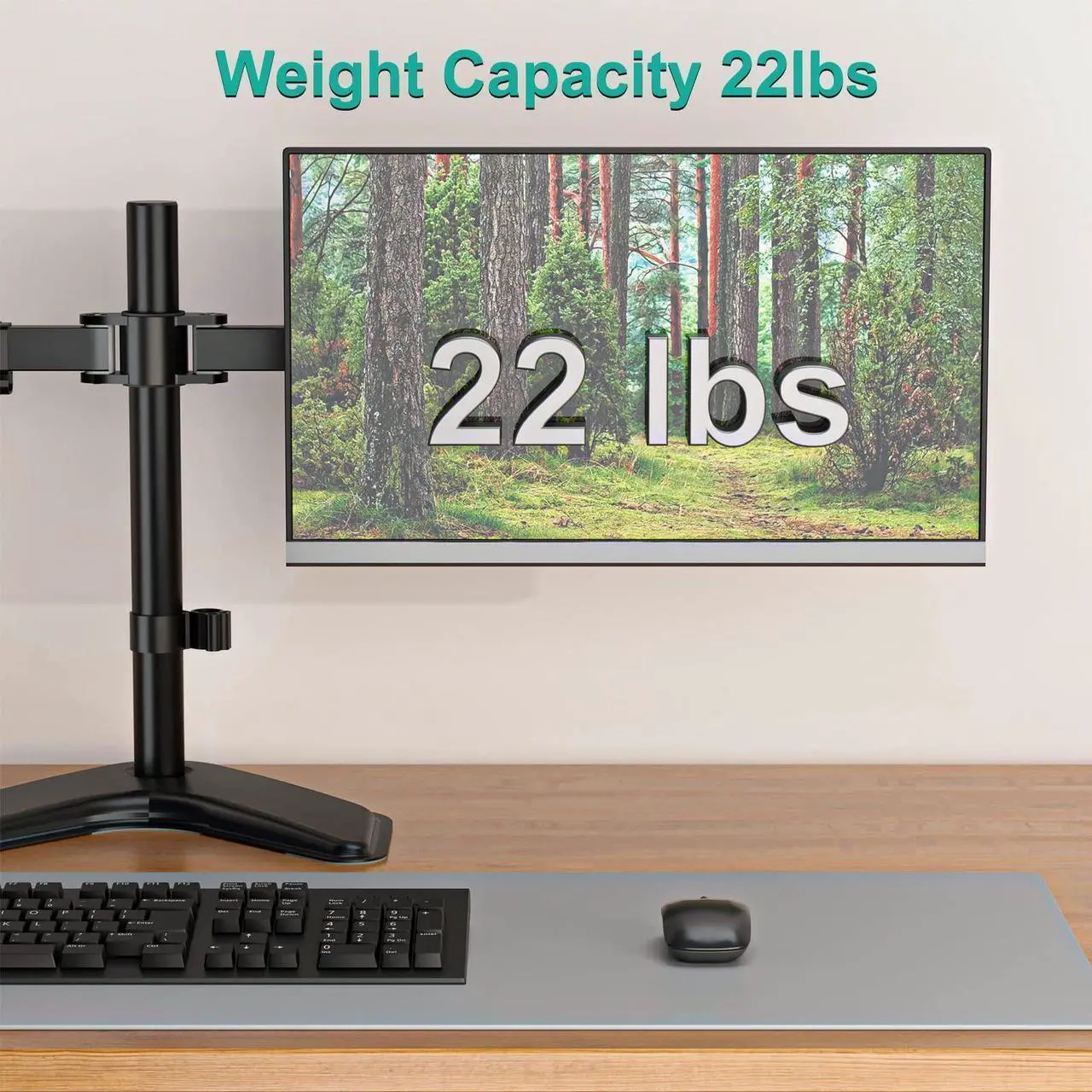 Alt view image 4 of 5 - WALI Bundle - 2 Items: Dual Monitor Mount and Dual Monitor Stand for Desk