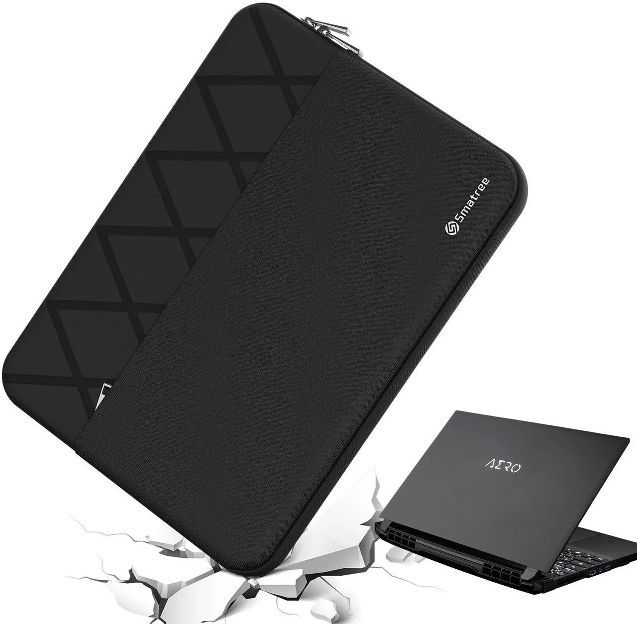 Main image of Smatree 15.6 inch Laptop Sleeve for GIGABYTE AERO 5 KE4/XE4, AERO 16 OLED XD/YD, AERO 15 OLED KC/XC/YC,AERO 15 XC, Protective Case with Accessory Pocket, YKK Zipper, Patented Shockproof Design (E613)