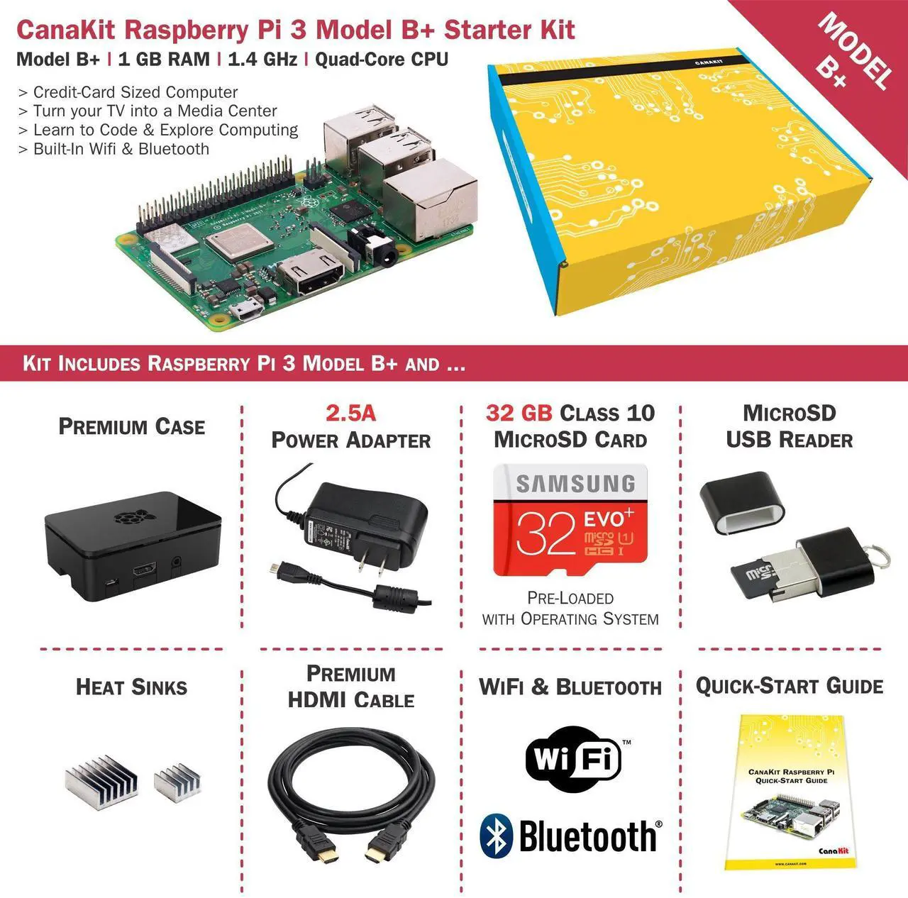 CanaKit Raspberry Pi 3 B+ - Thumbnail 2