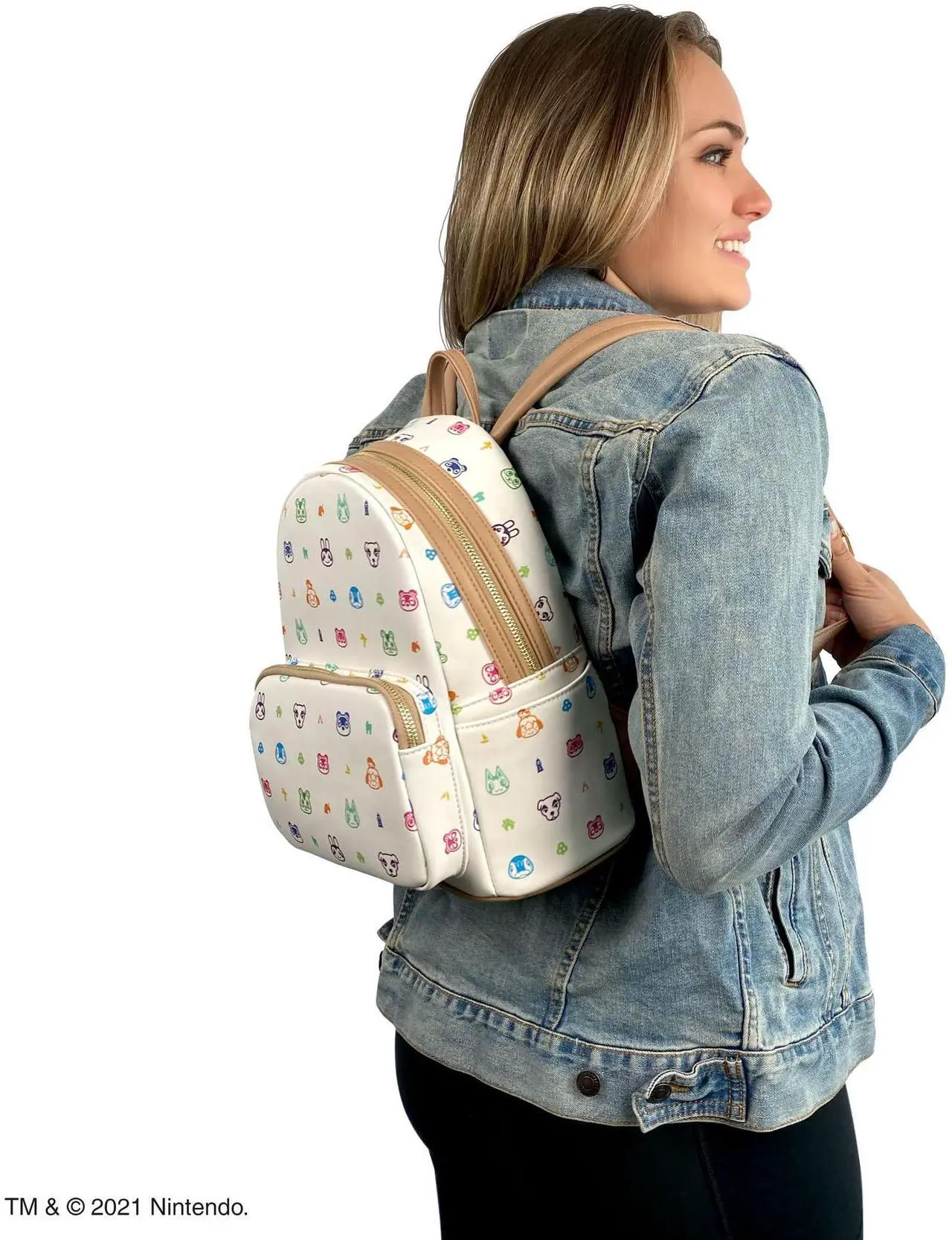 Alt view image 5 of 5 - Controller Gear Animal Crossing New Horizons Able Sister Floral Mini-Backpack