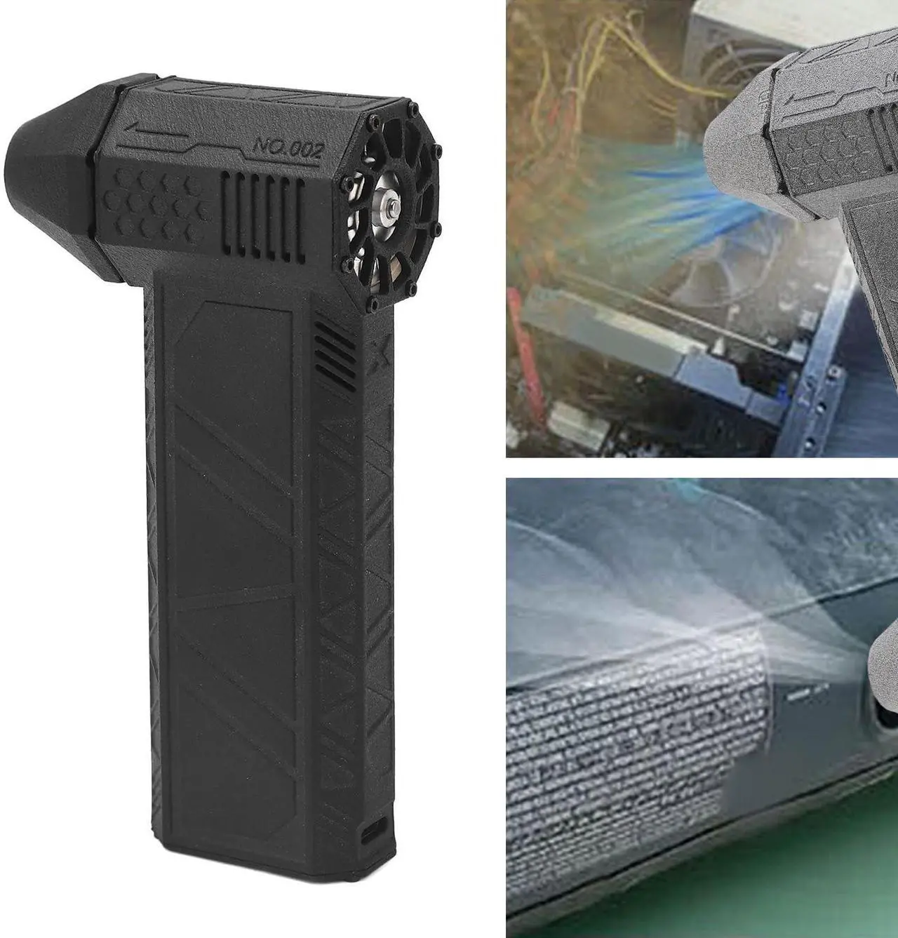 Alt view image 5 of 5 - Air Duster, Rechargeable Mini Blower Turbos Fan Turbos Violent Fan, 120000RPM Powerful Turbos Fan Brushless Motor Air Blower, High Speed Turbine Mini Car Dryer Electric Air Duster