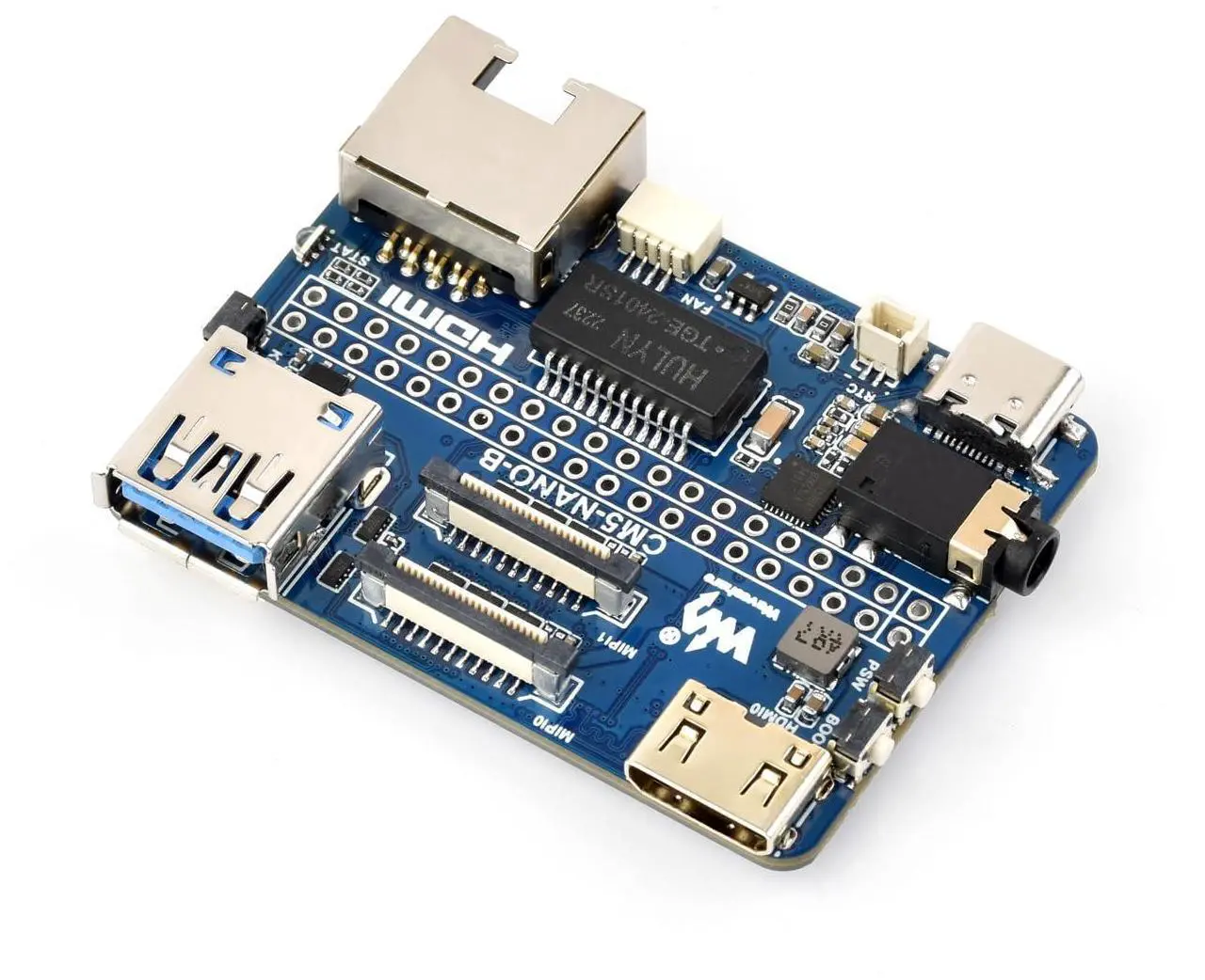 Main image of Nano Base Board (B) for Raspberry Pi Compute Module 5 Lite/eMMC,CM5 Mini Expansion Board,Integrate Multiple Peripheral Interfaces