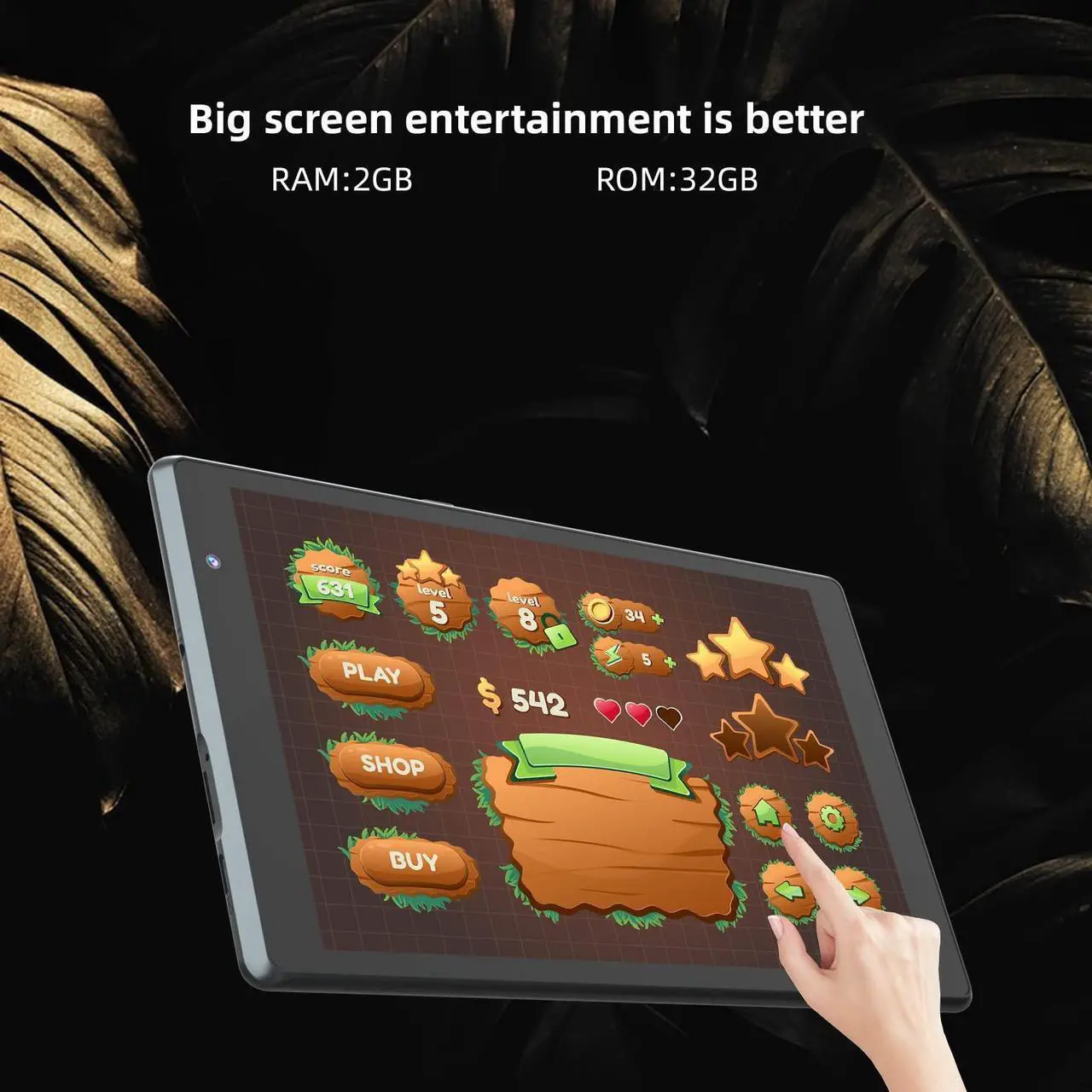 Alt view image 4 of 5 - ATOZEE Android Tablet 8 inch, Android Tableta 32GB Storage Support 512GB SD Expansion Tablets PC, 1280x800 IPS HD Touchscreen Dual Camera Tablets, Support WiFi, Bluetooth, 4300 mAh Battery Tab.