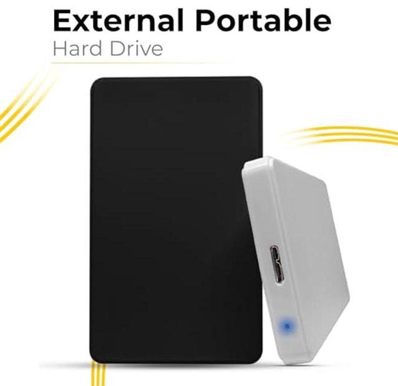Alt view image 2 of 5 - 500GB External Hard Drive USB 3.0, 2.5" HDD Ultra Slim Storage Hard Disk and Portable External Backup Drive, USB Hard Drive Compatible with Gaming Console, PC, Mac,Laptop, Desktop - Black