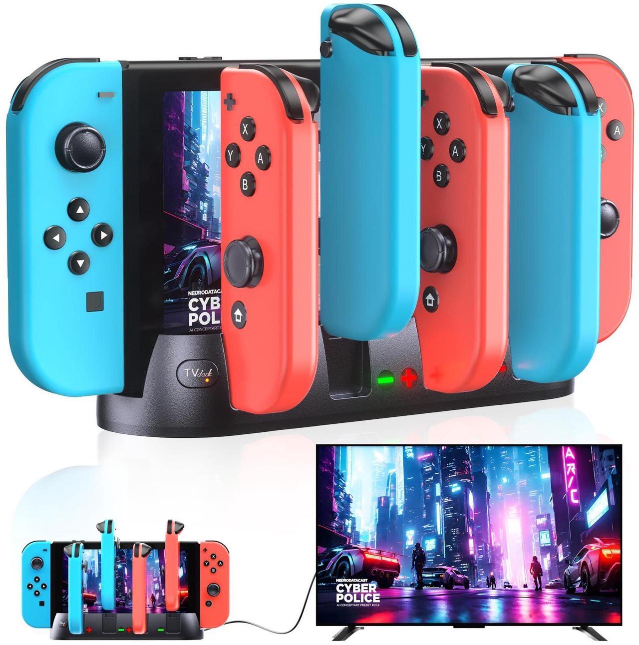 Main image of Fenolical Switch TV Docking Station Stand Compatible with Nintendo Switch/Switch OLED, Support 4K/1080P HDMI & USB C Charging, Portable Switch Charging Dock for Joycon Controller Charger