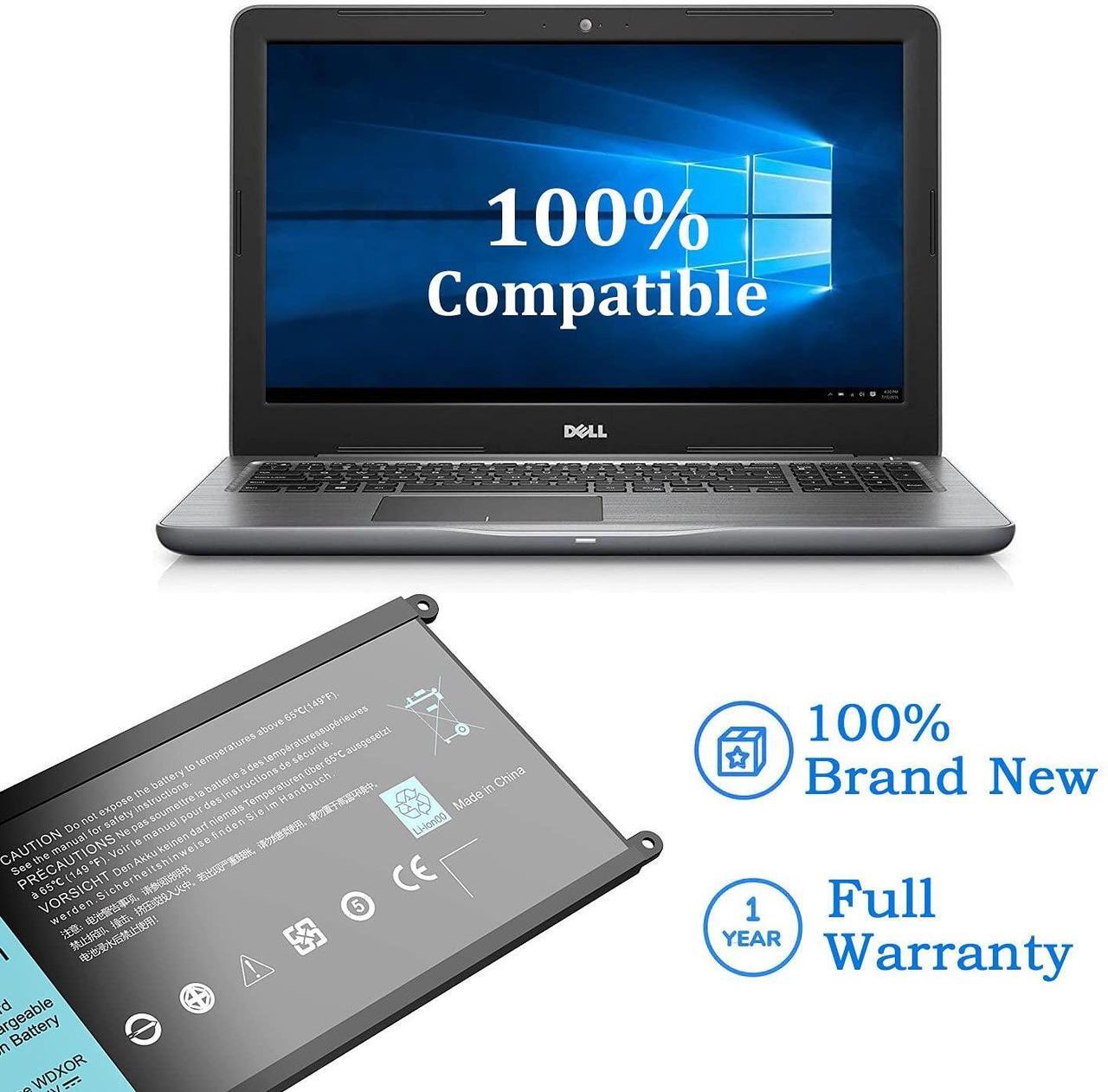 Alt view image 4 of 5 - WDX0R Laptop Battery for Dell Inspiron 13 5368 5378 5379 7368 7378 Inspiron 14-7460 Inspiron 15 5565 5567 5568 5578 7560 7570 7579 7569 P58F Inspiron 17 5765 5767 FC92N 3CRH3 T2JX4 CYMGM - 42Wh/11.4V